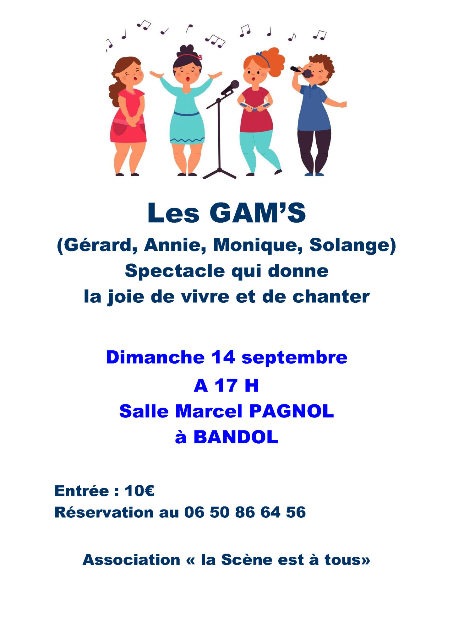 Spectacle de chant  Les Gams 