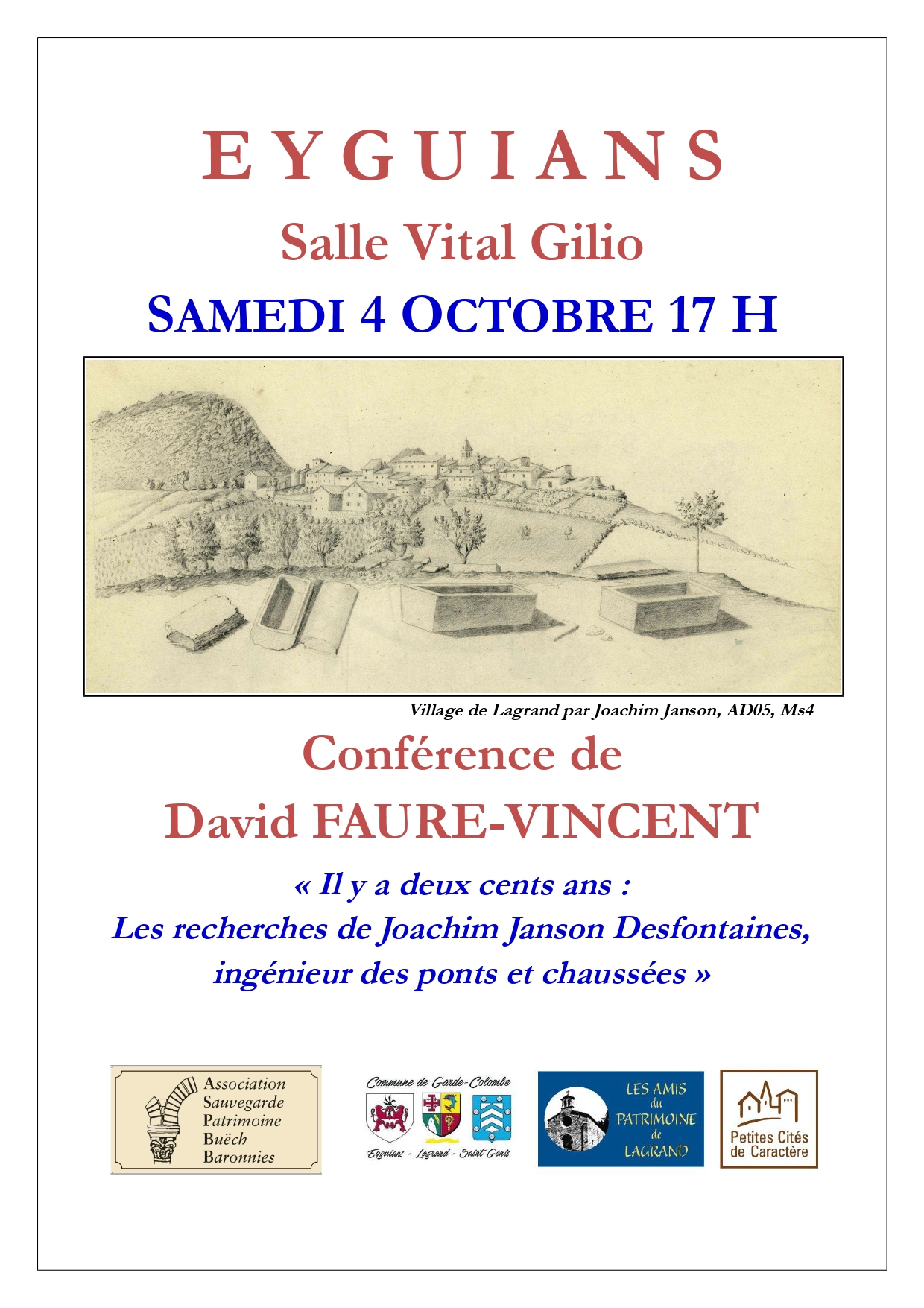 Confrence : 'Il y a deux cents ans, les recherches de Joachim Janson Desfontaines, ingnieur des ponts et chausses