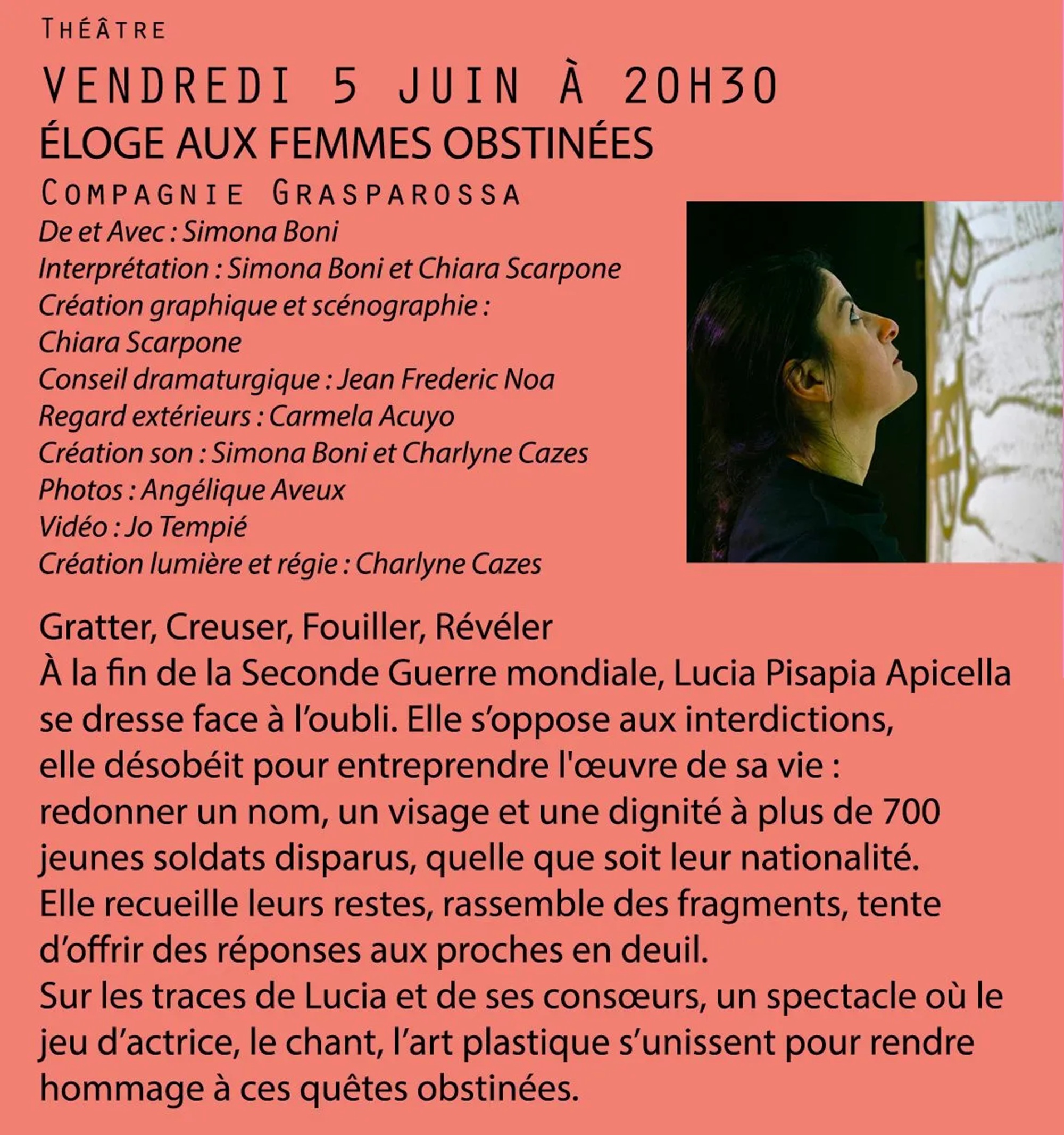 Lavoir thtre - Eloge aux femmes obstines