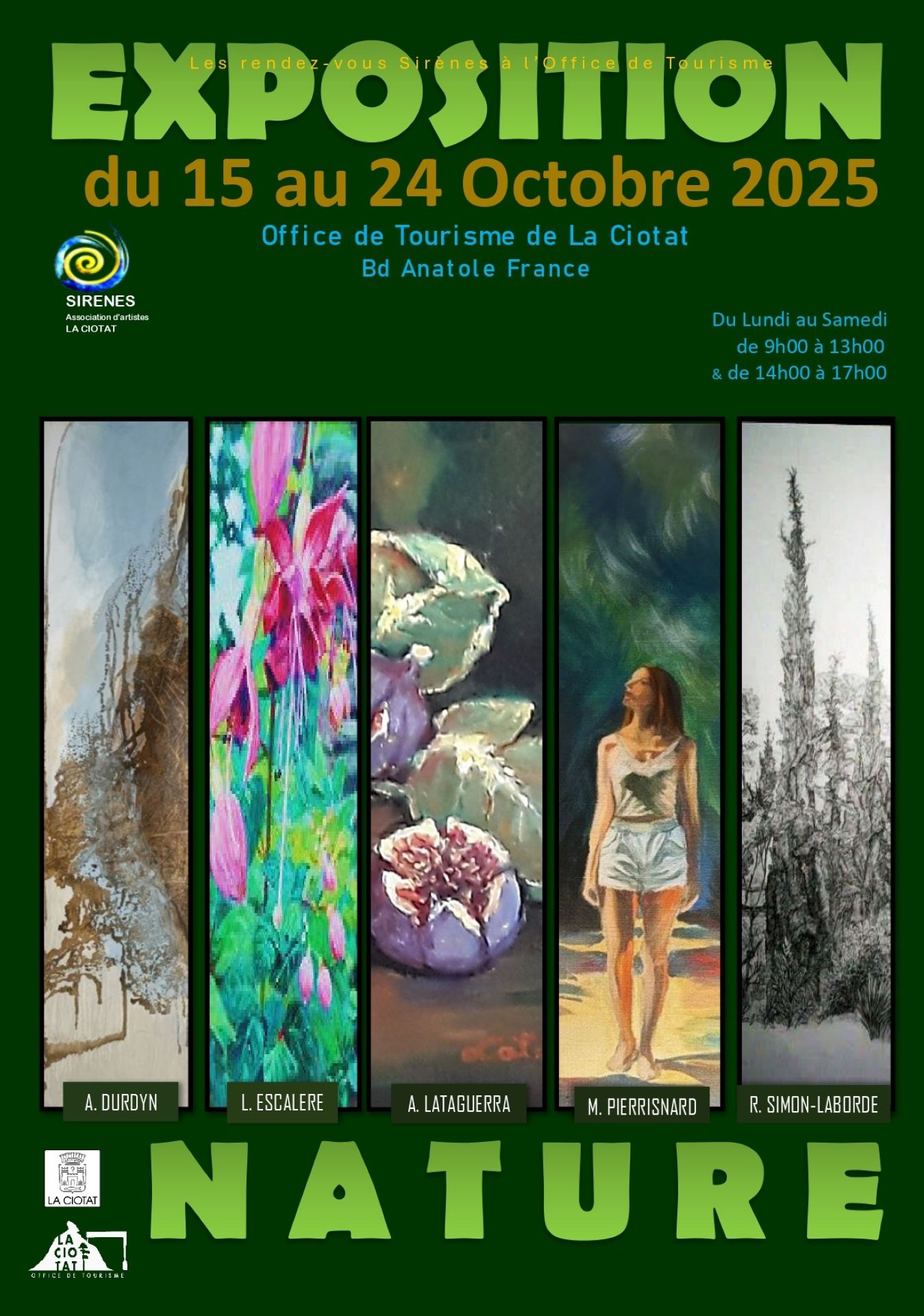 Exposition de peintures Nature par les artistes de l'association Sirnes