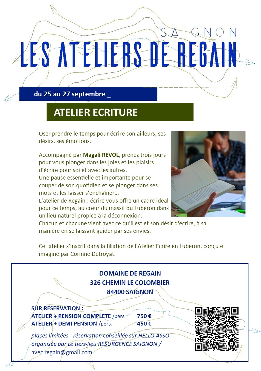 Atelier d'criture en Luberon