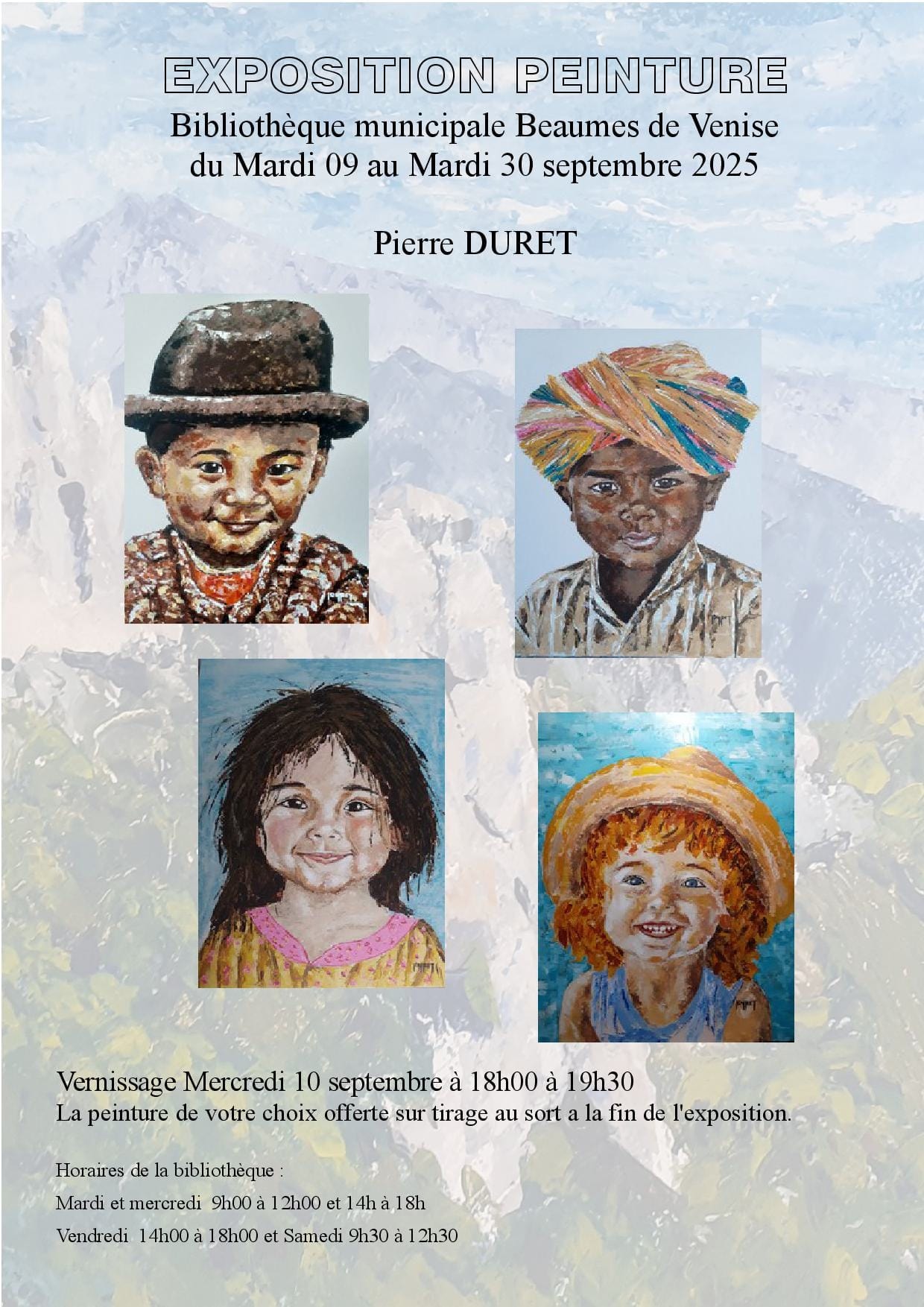 Exposition de peintures de Pierre Duret