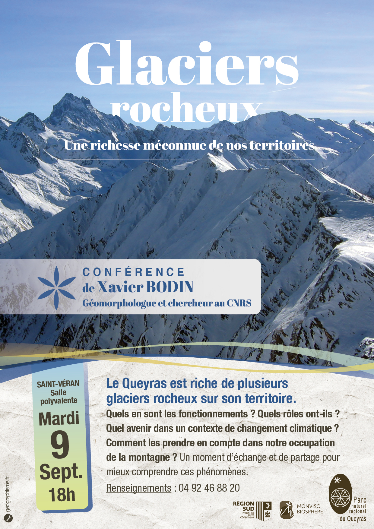 Confrence - Les glaciers rocheux