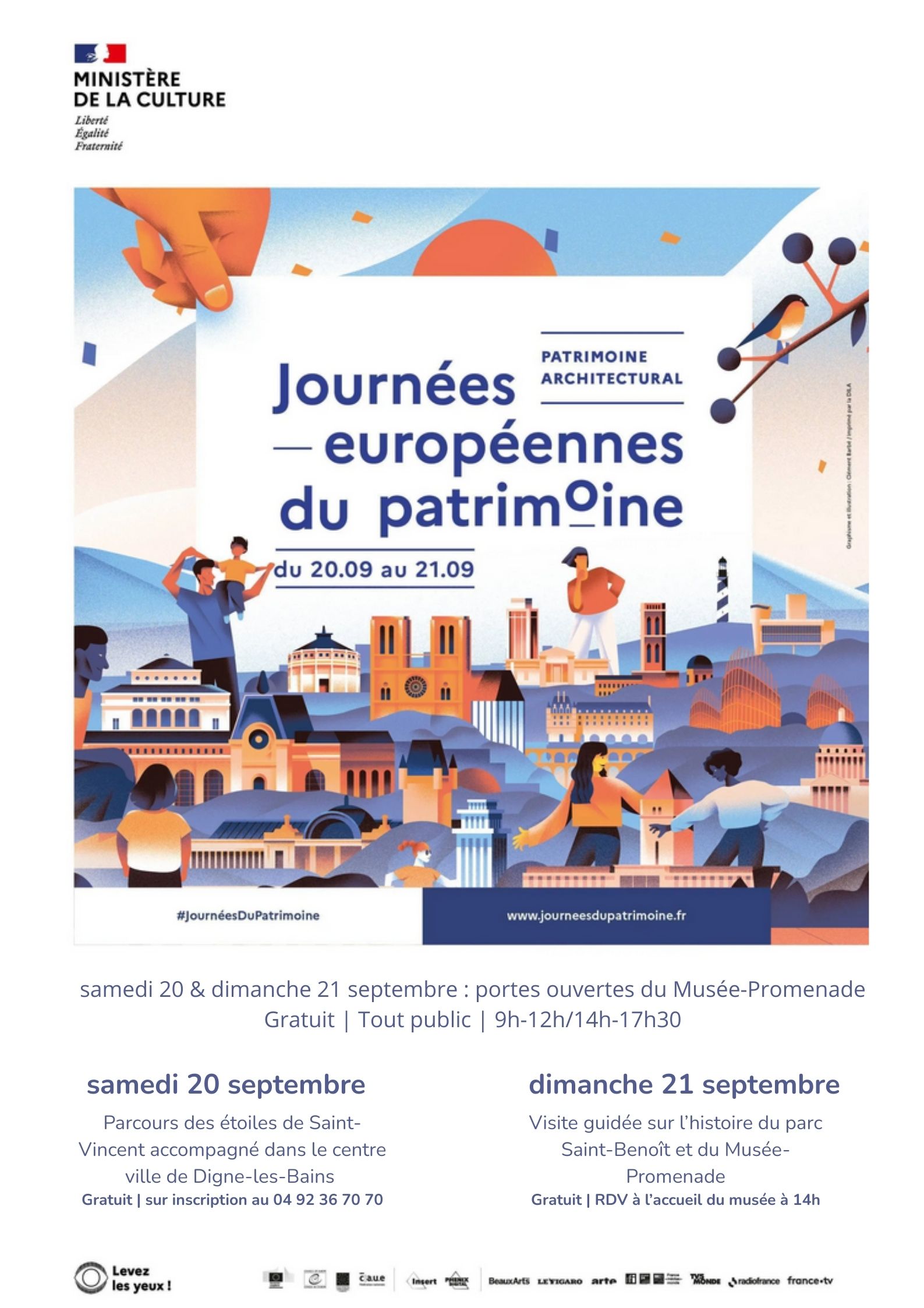 Visite guide du parcours des toiles de Saint-Vincent