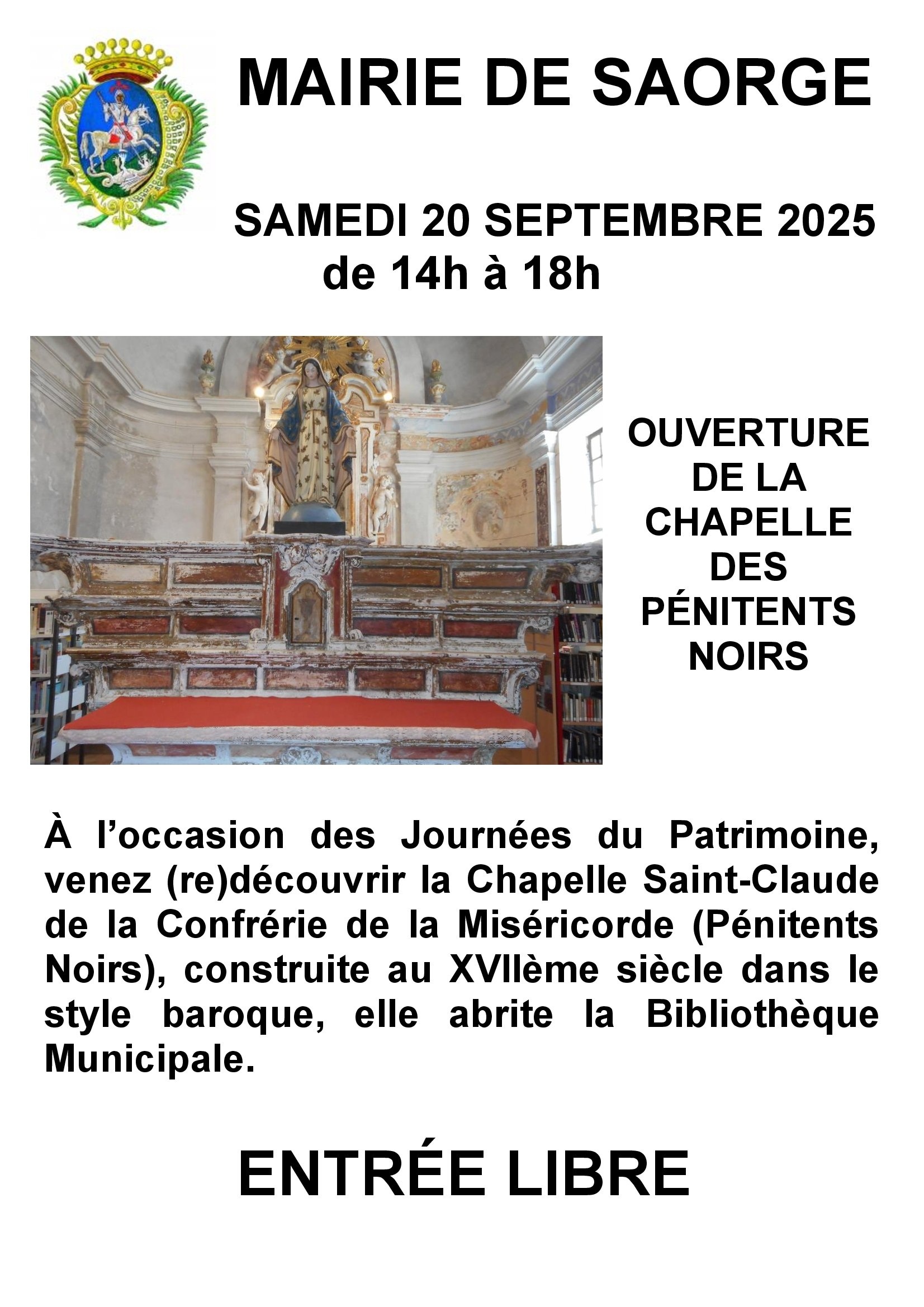 Journes europennes du patrimoine 2025  Saorge