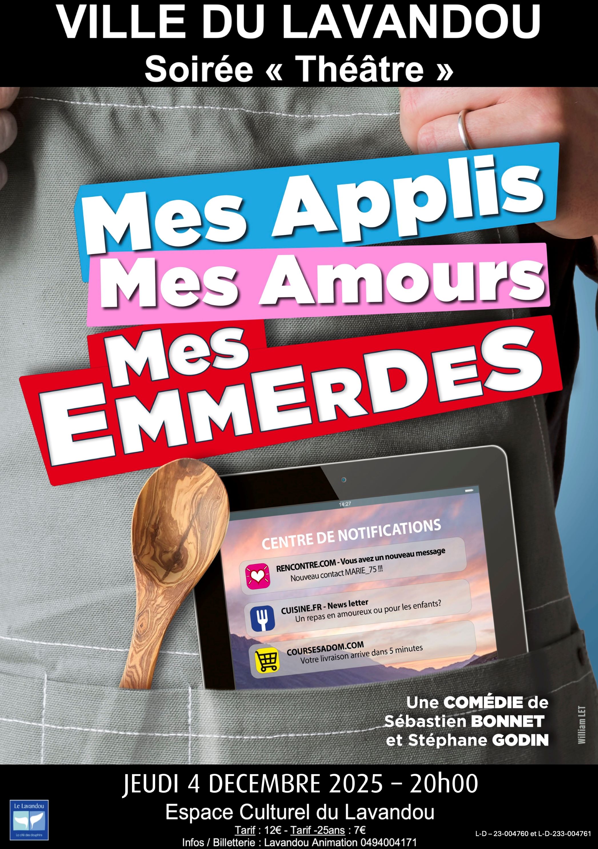 Soire thtre -Mes applis, mes amours, mes emmerdes