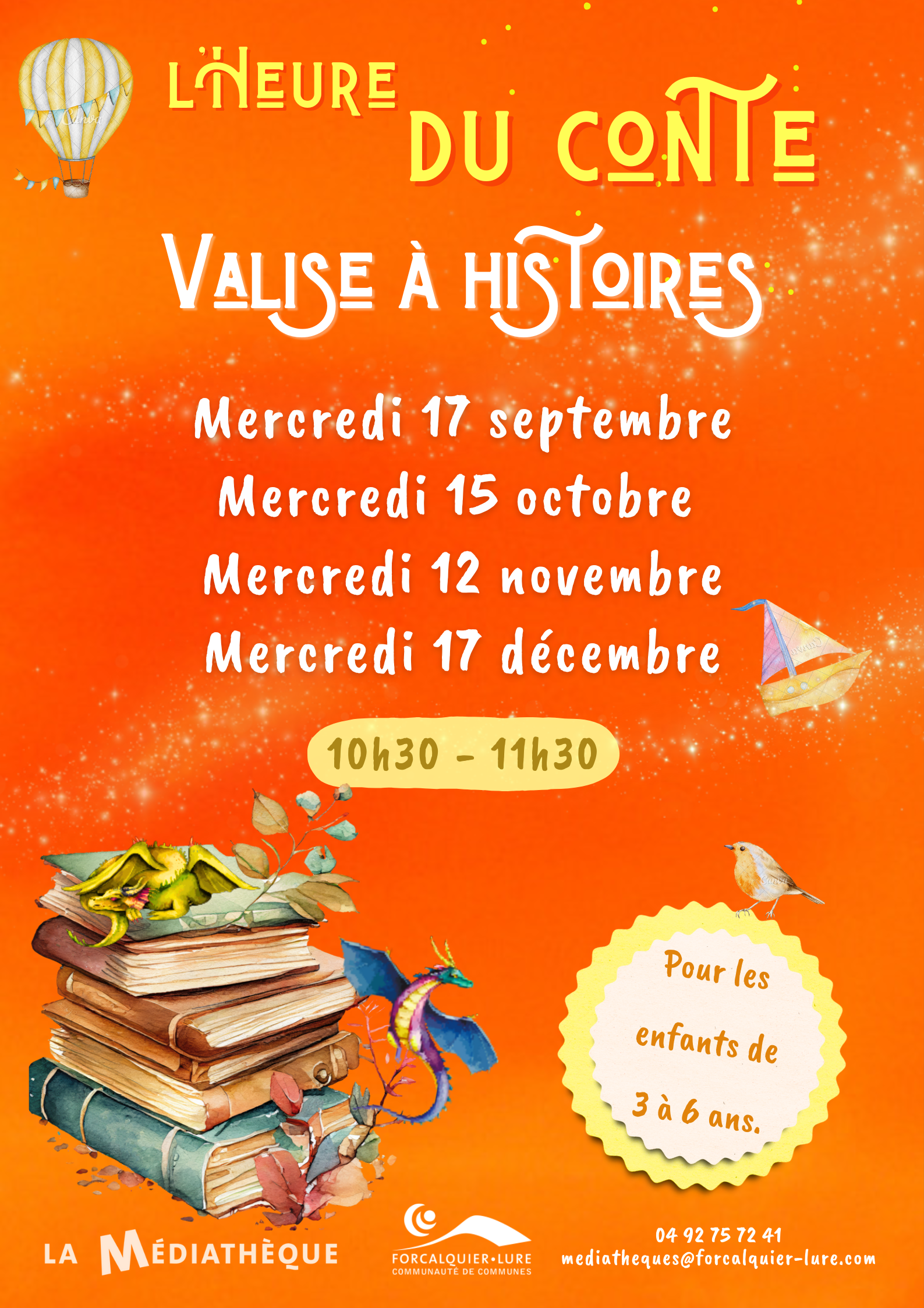 L'Heure du conte, la valise  histoire