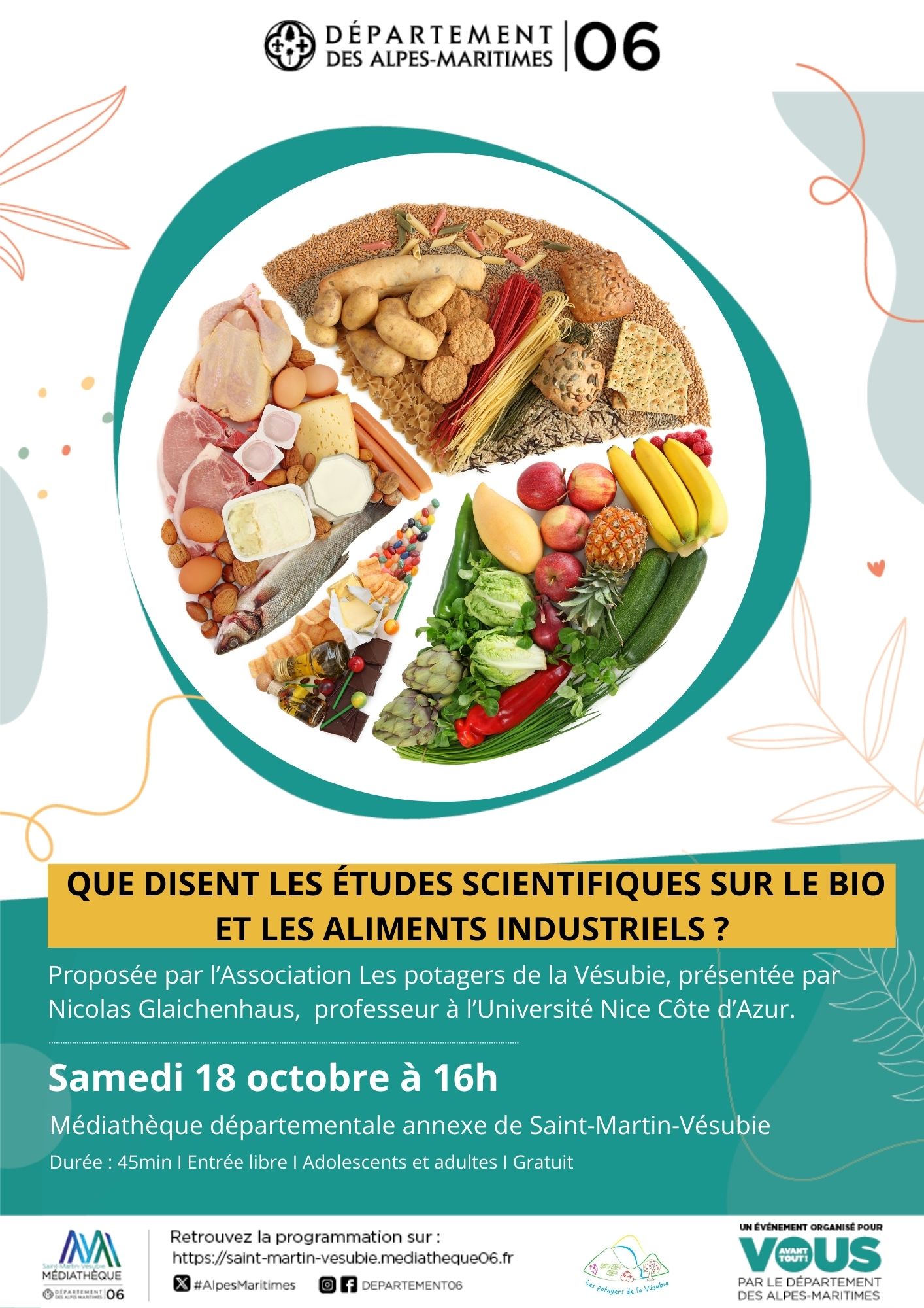 Confrence - Manger sain : que disent les tudes scientifiques sur le bio et les aliments industriels ?