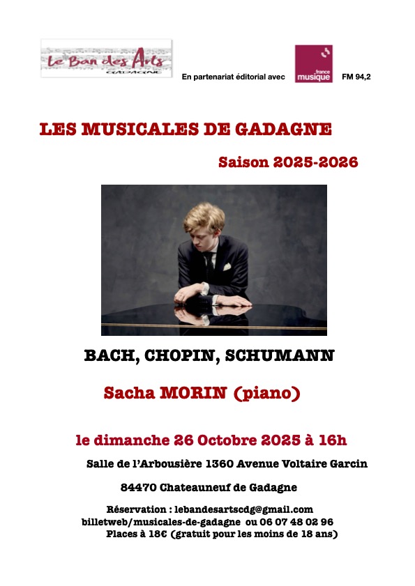 Concert des Musicales de Gadagne