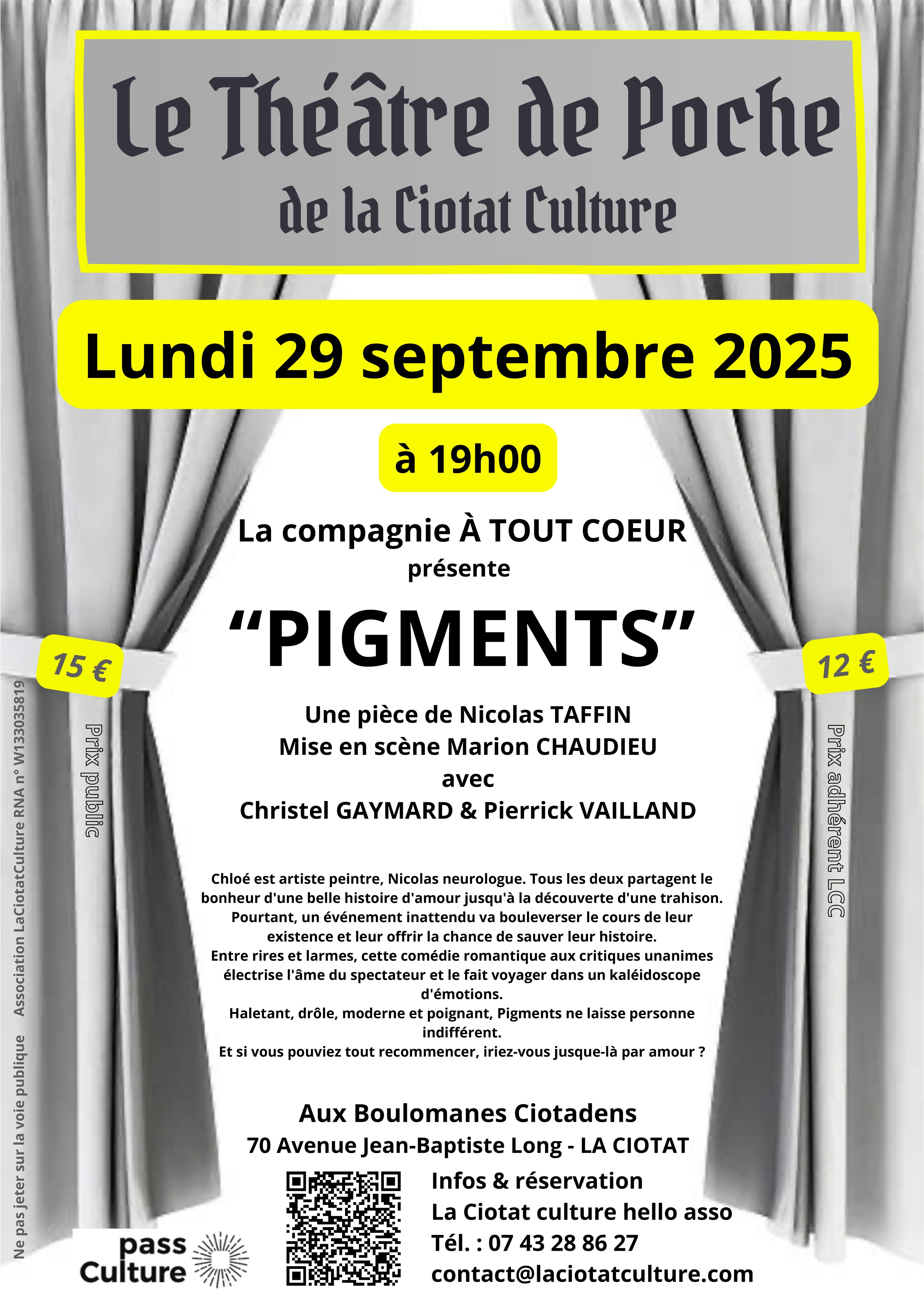 Thtre de Poche de La Ciotat Culture : Pigments