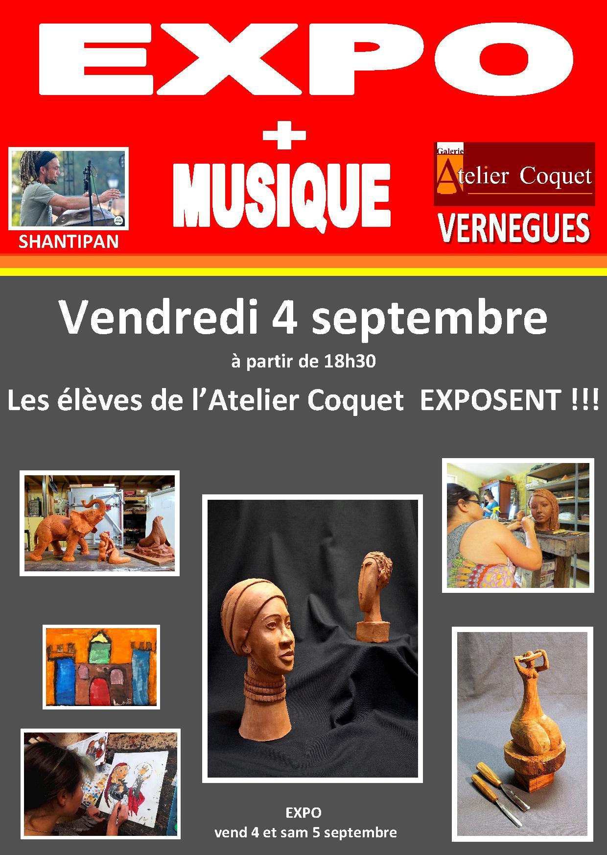 Exposition des �l�ves de l'Atelier Coquet