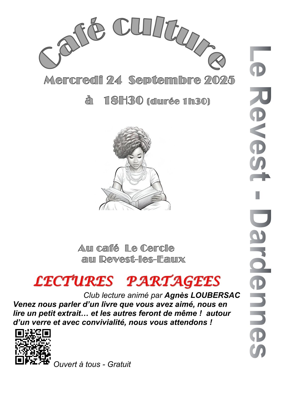 Lectures partages du Caf Culture Le Revest Dardennes