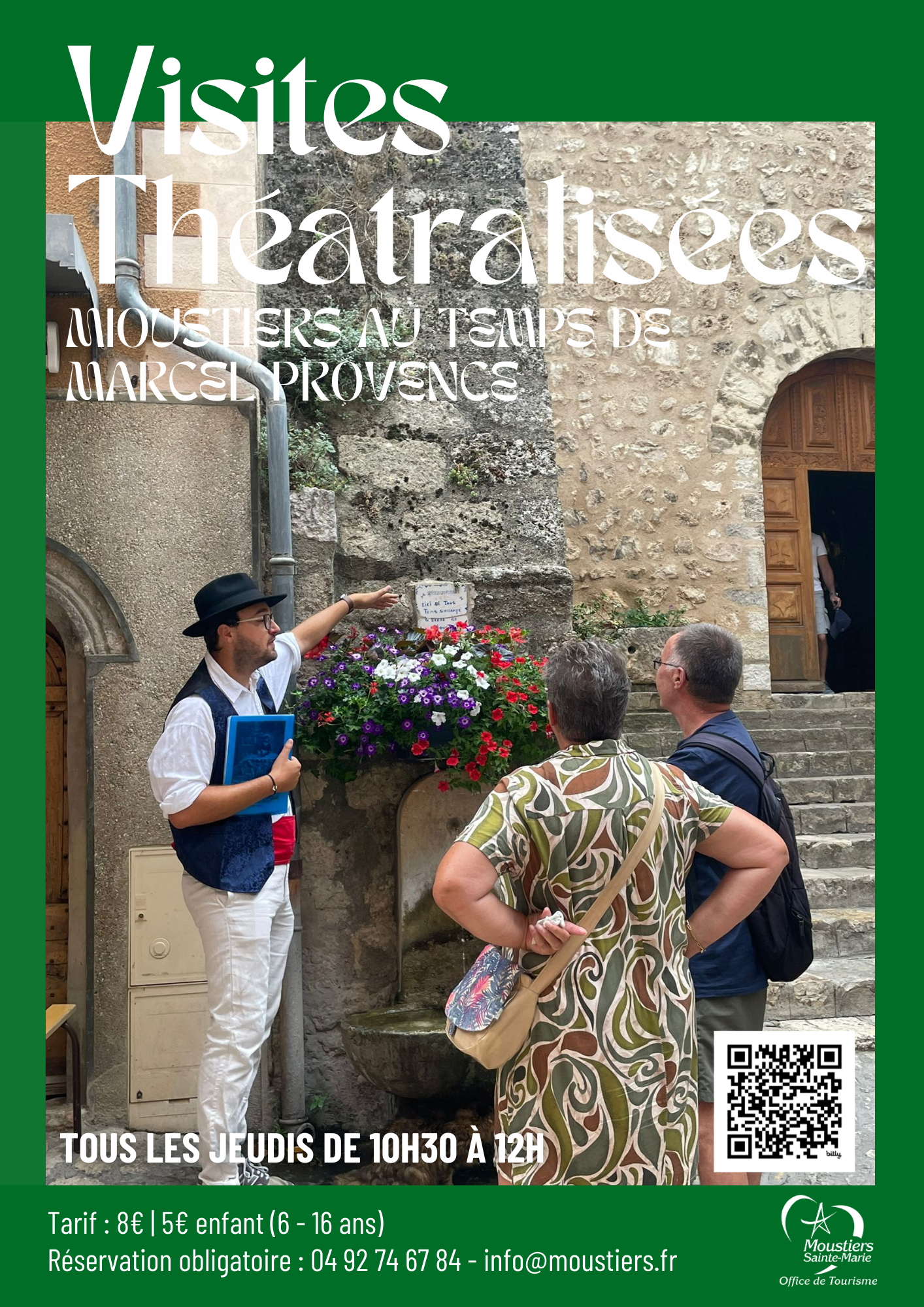 Visite guid�e th�atralis�e : Moustiers au temps de Marcel Provence