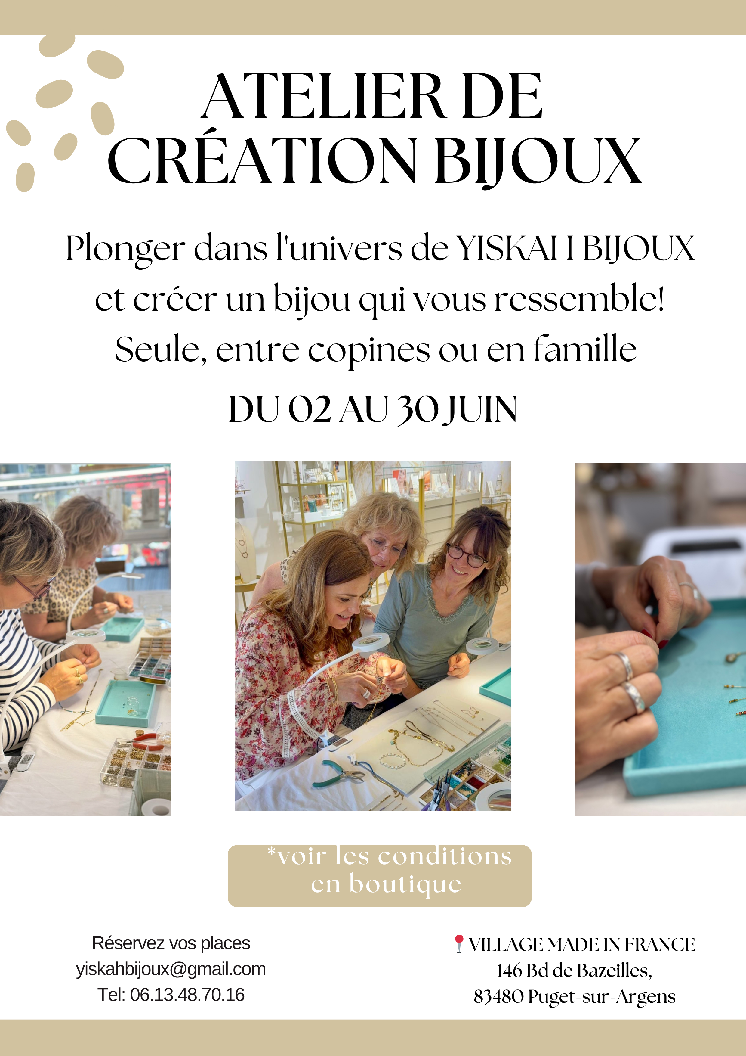 Atelier cr�ation de bijoux