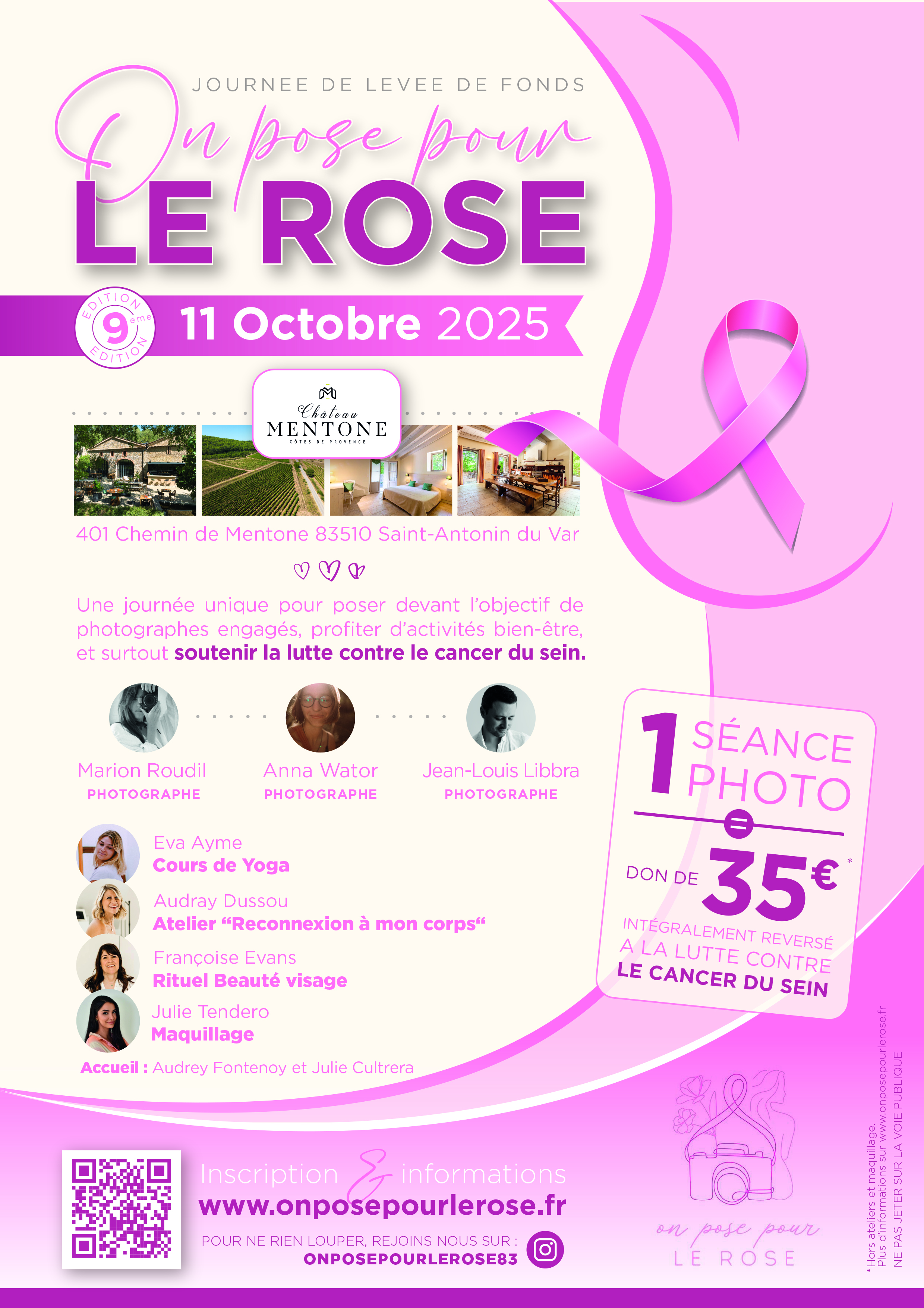 On Pose Pour Le Rose - Domaine Mentone