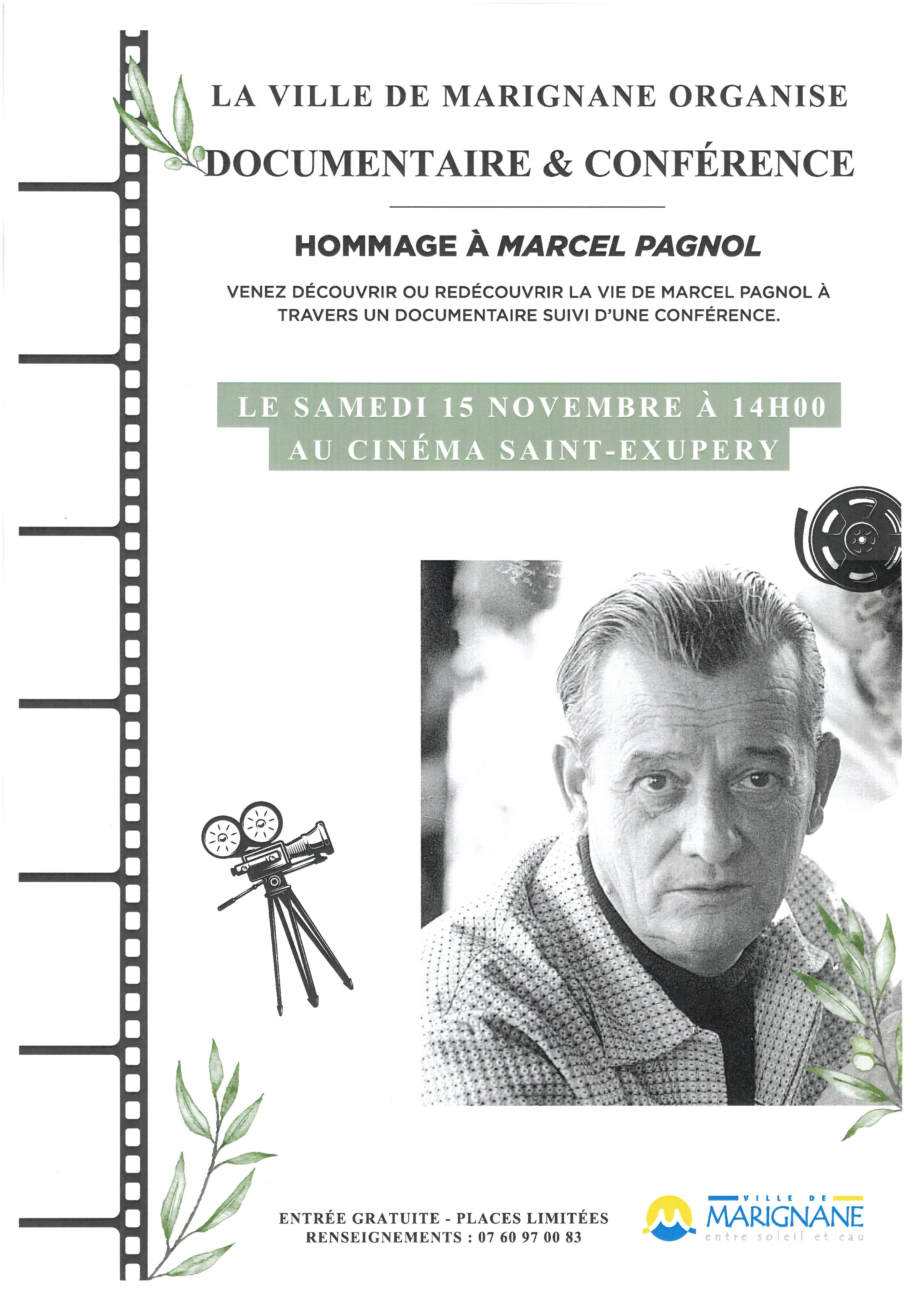 Documentaire et confrence : Hommage  Marcel Pagnol