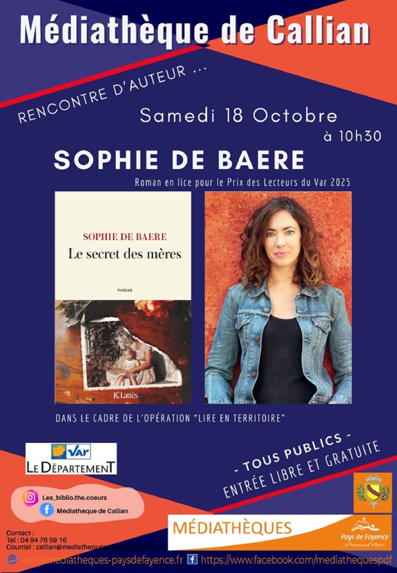 Rencontre-Ddicace avec Sophie de Baere