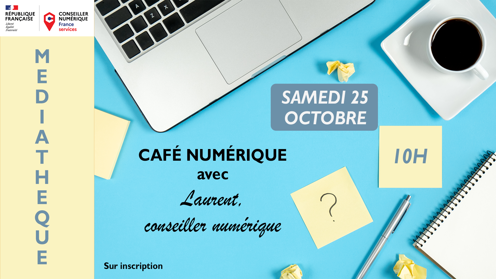 Caf numrique avec Laurent, conseiller numrique de la ville de Gap