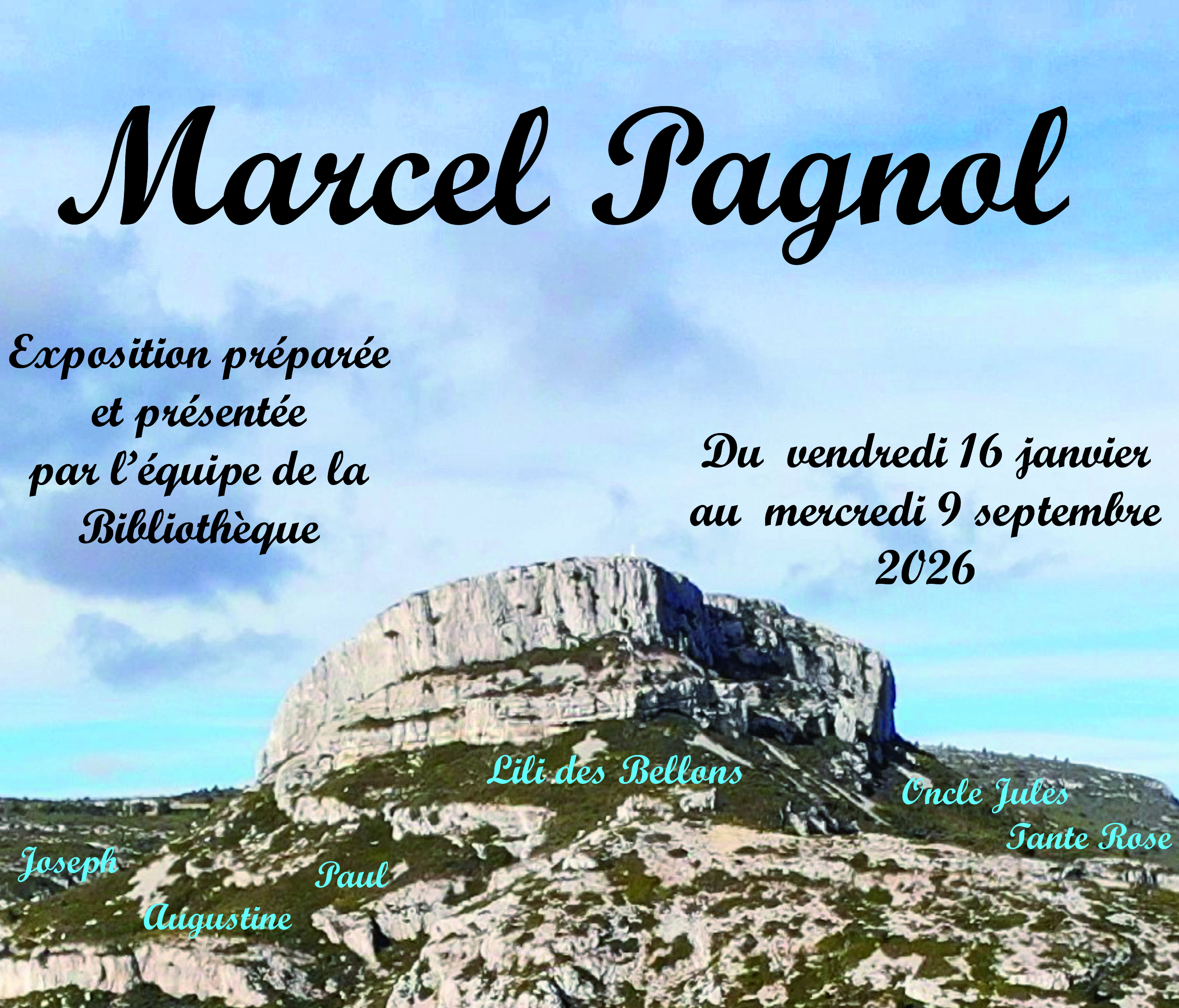 Exposition � Marcel Pagnol � � la Biblioth�que Municipale l'Ariane