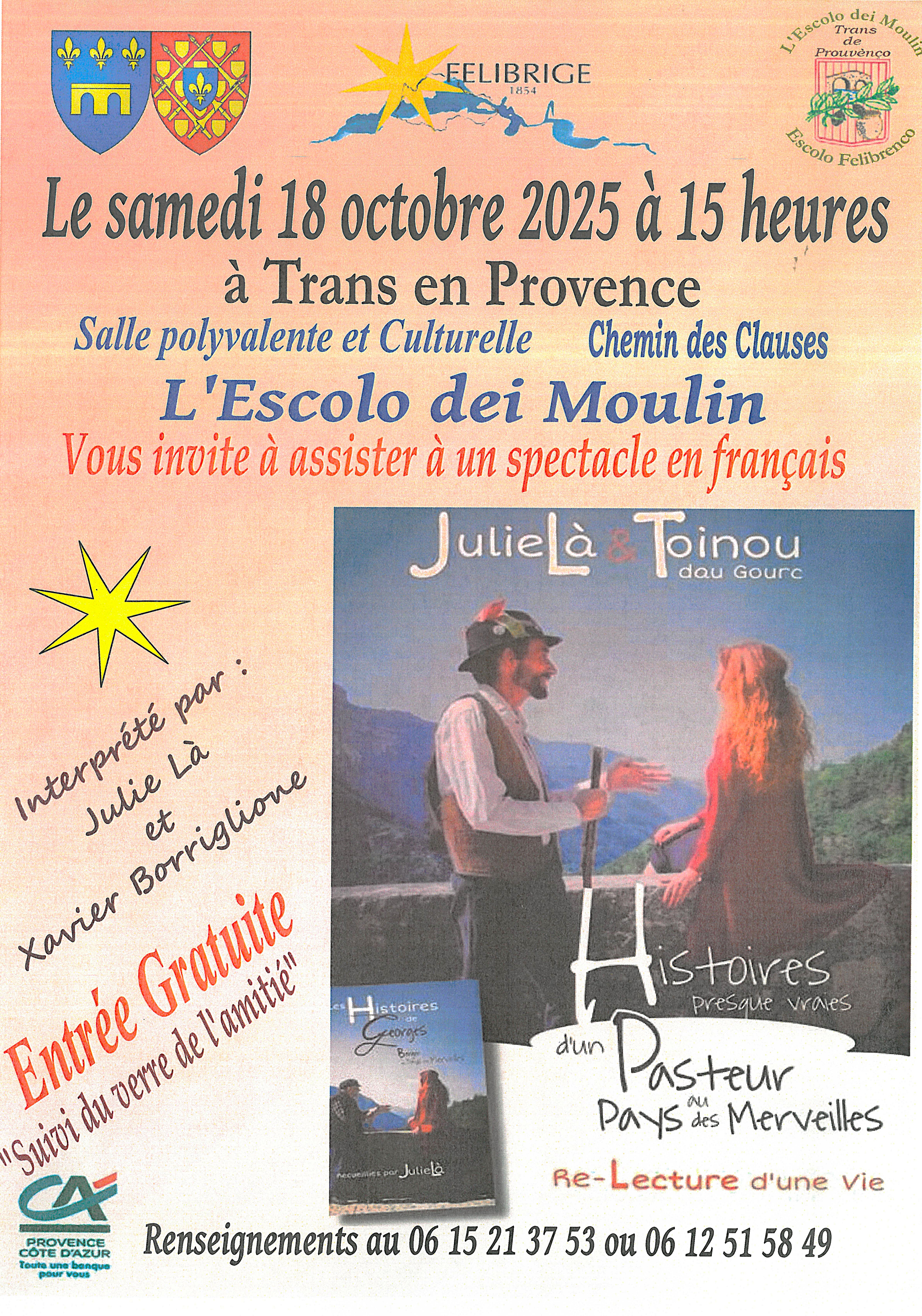 Julie L et Toinou dau Gourc par l'Escolo dei Moulin