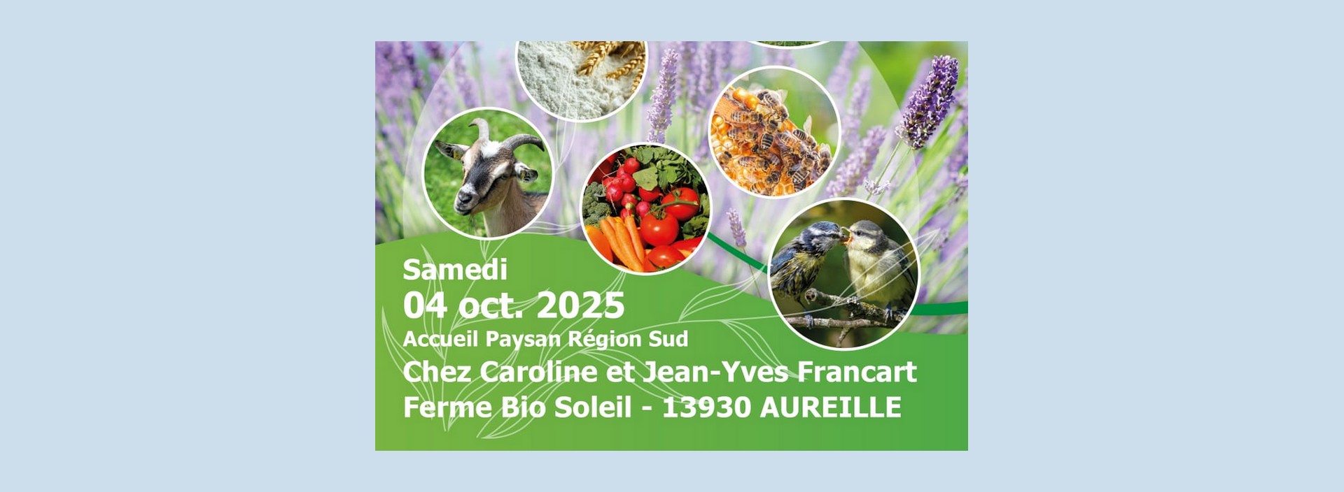 Accueil Paysan en fte  la Ferme Bio Soleil
