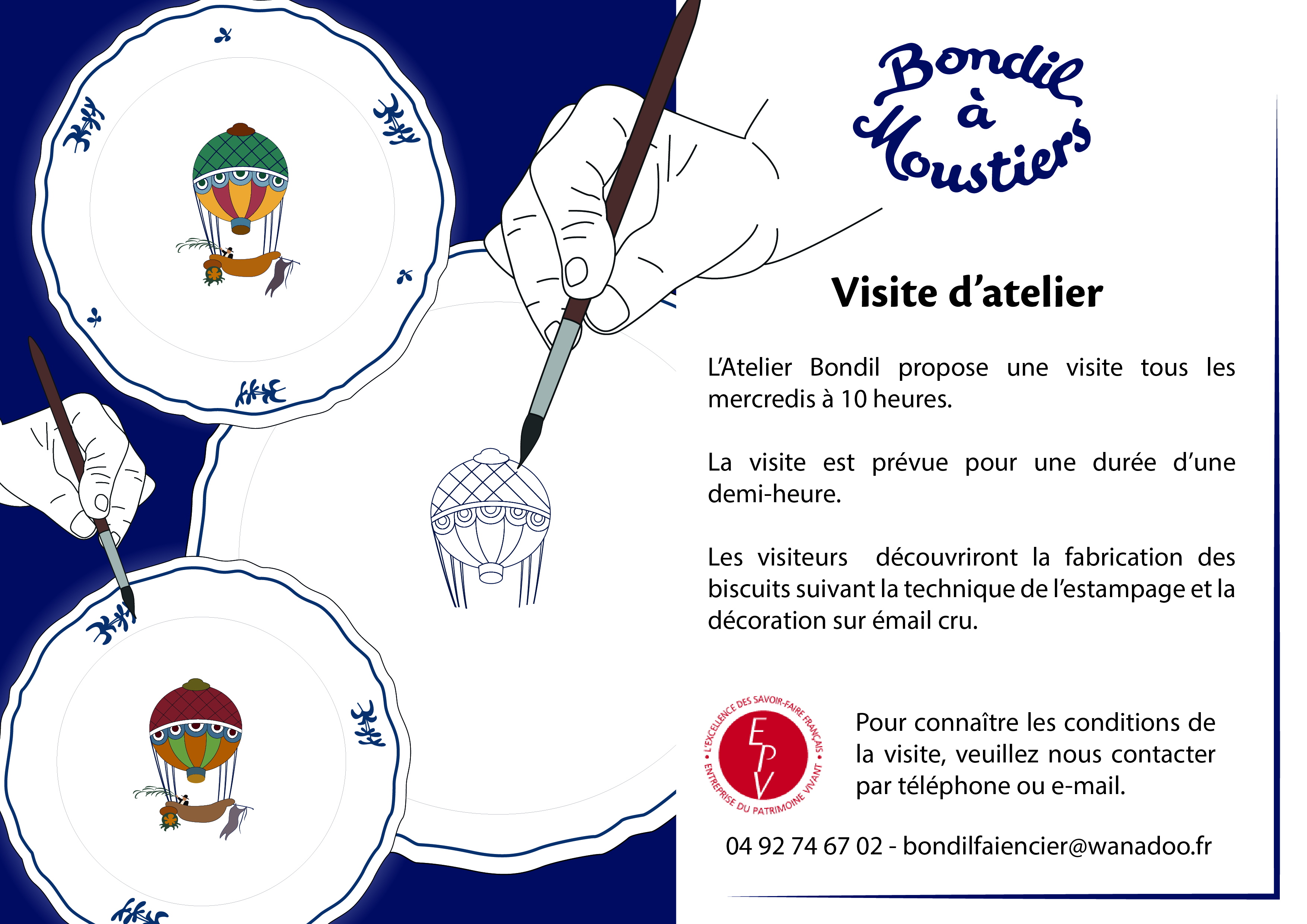 Visite de l'atelier Bondil