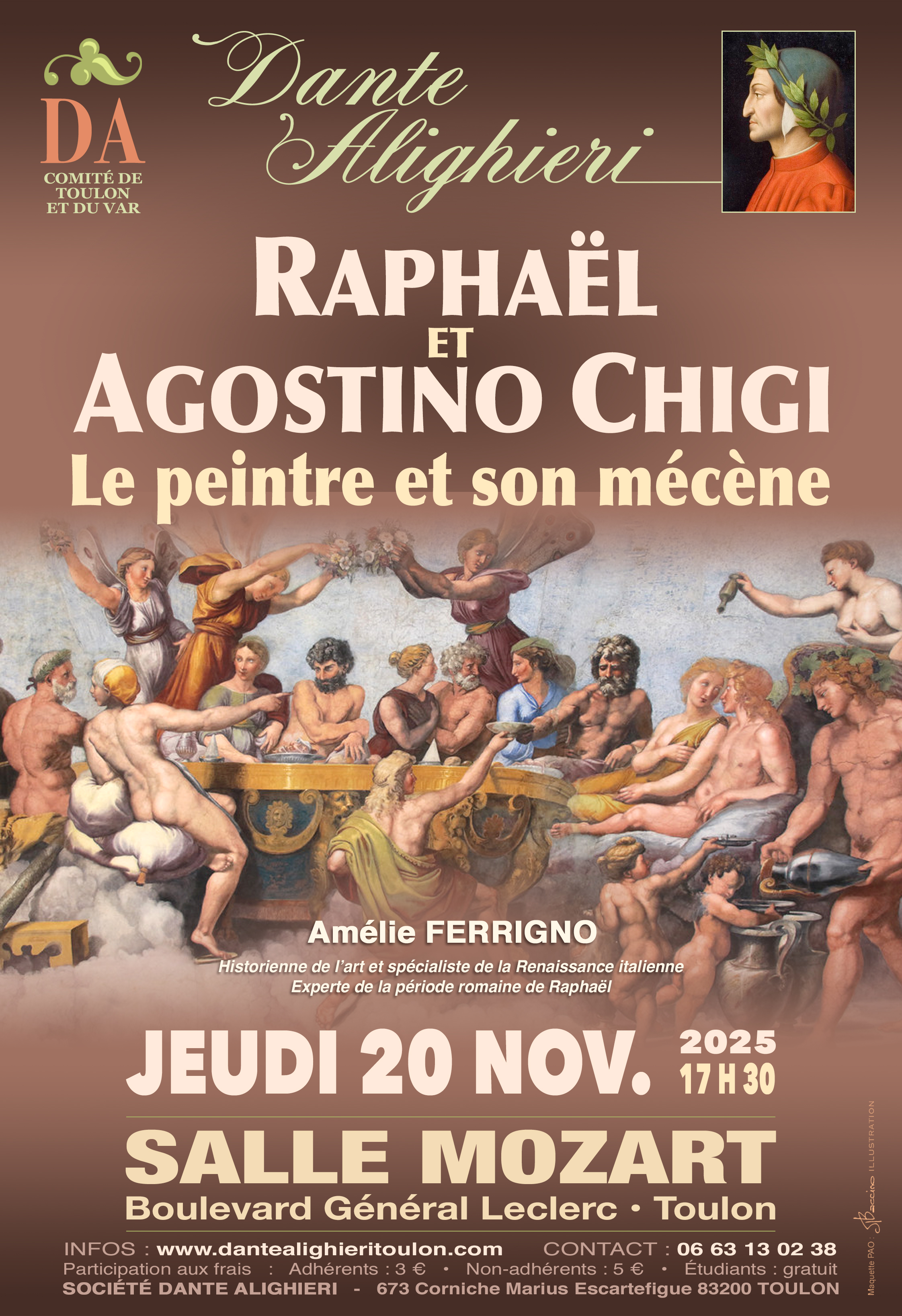 Confrence - Raphael et Agostino Chigi, le peintre et son  mcne