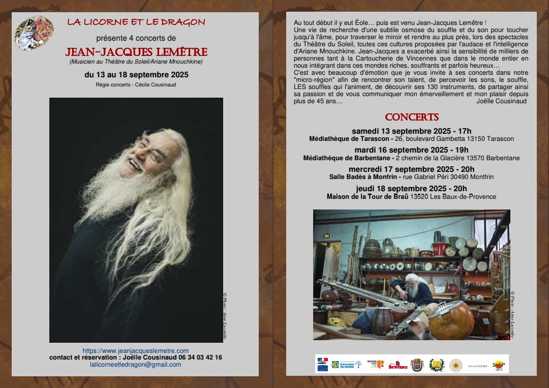 Concert de Jean-Jacques Lemtre