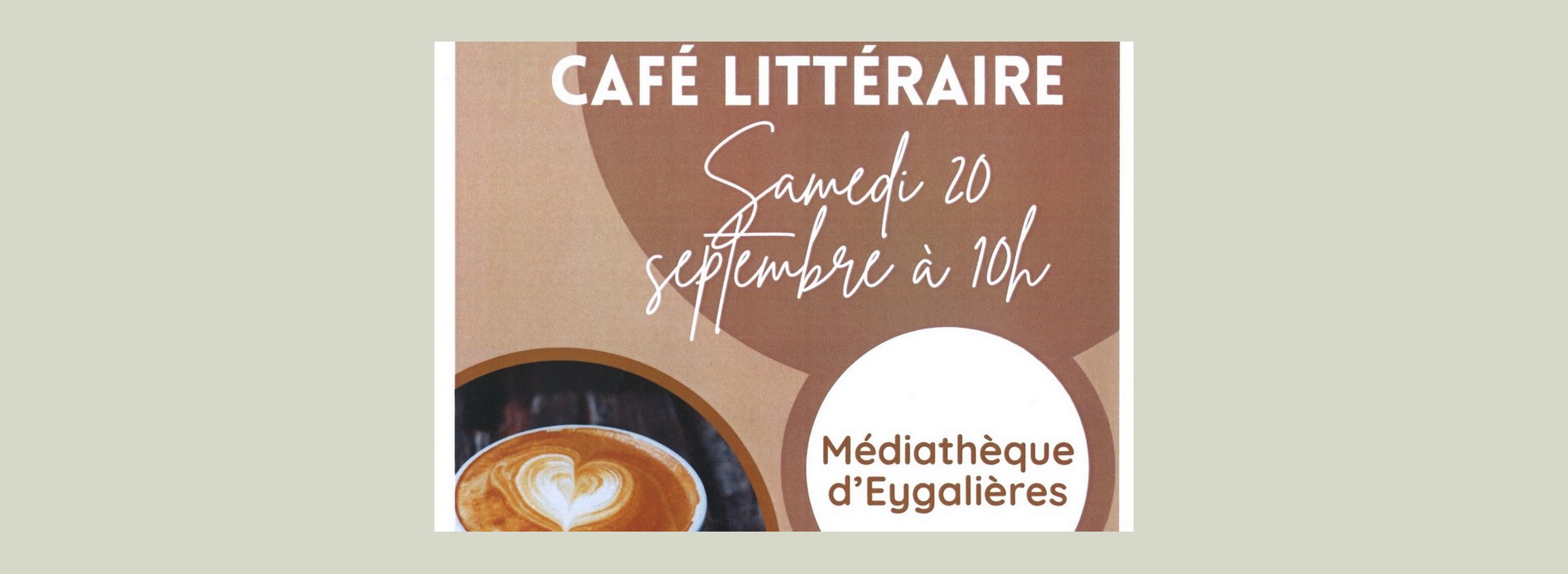 Caf littraire  la Mdiathque d'Eygalires