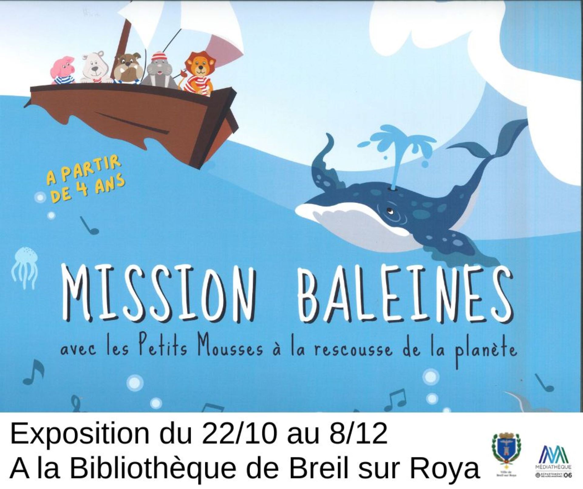 Exposition   la dcouverte des baleines