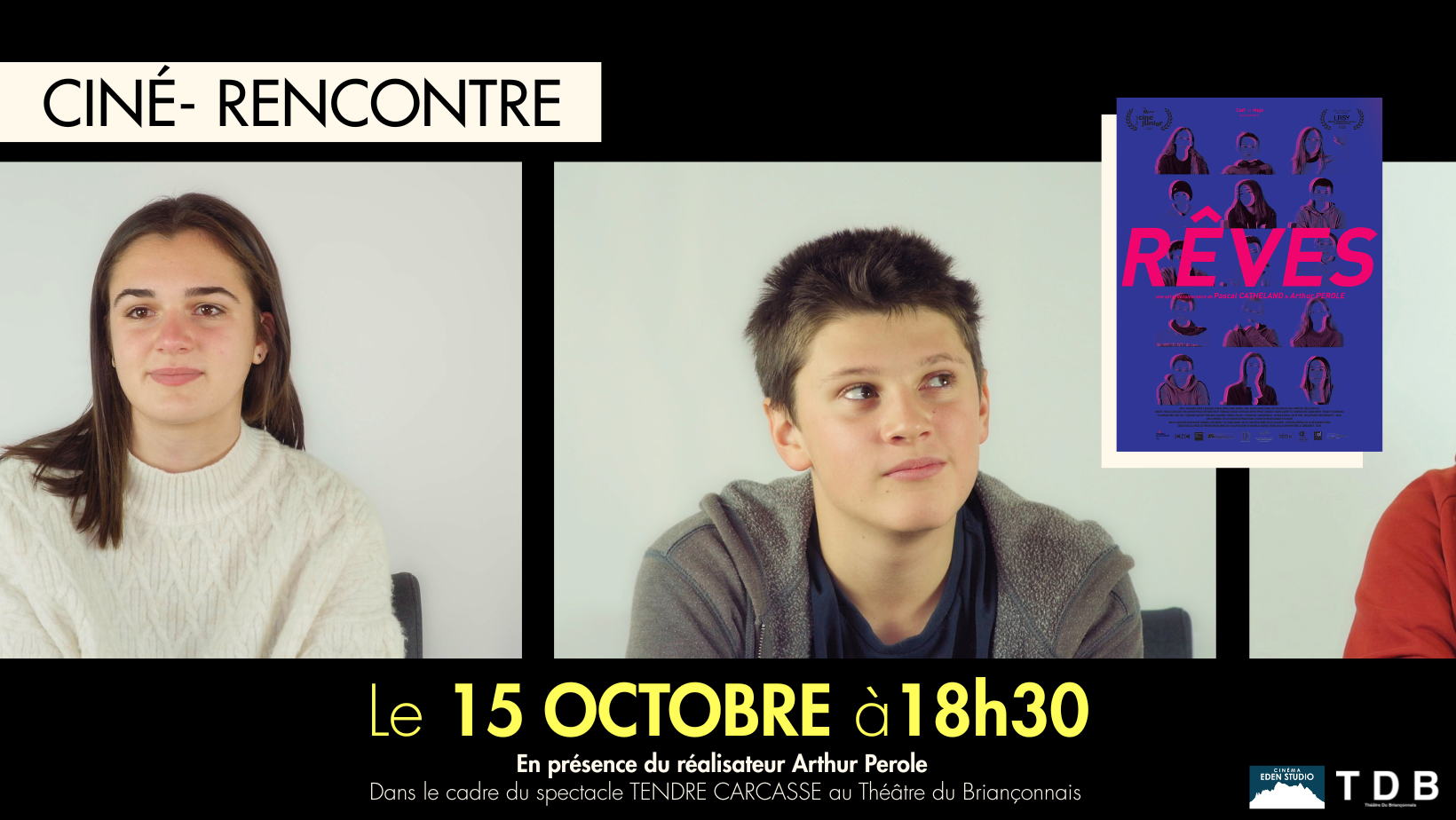 Cin-rencontre avec Arthur Perole - Cinma Eden