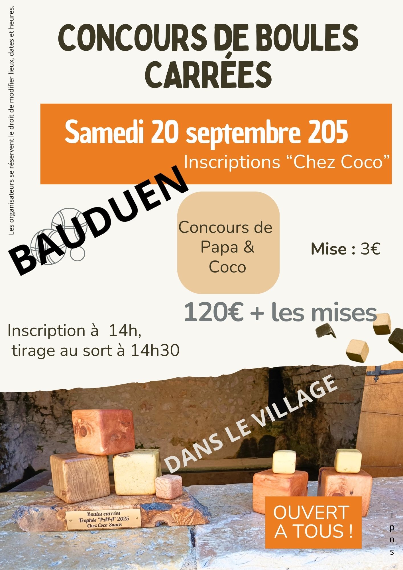 Concours de boules carres