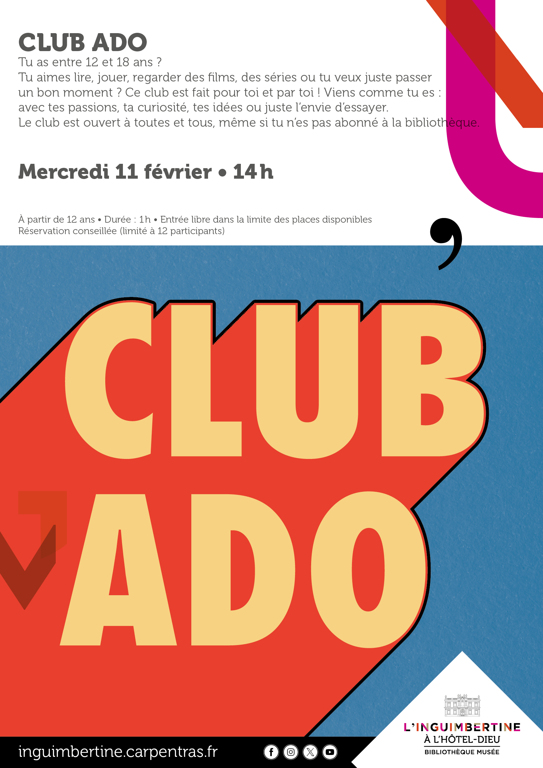 Inguimbertine : Club Ado