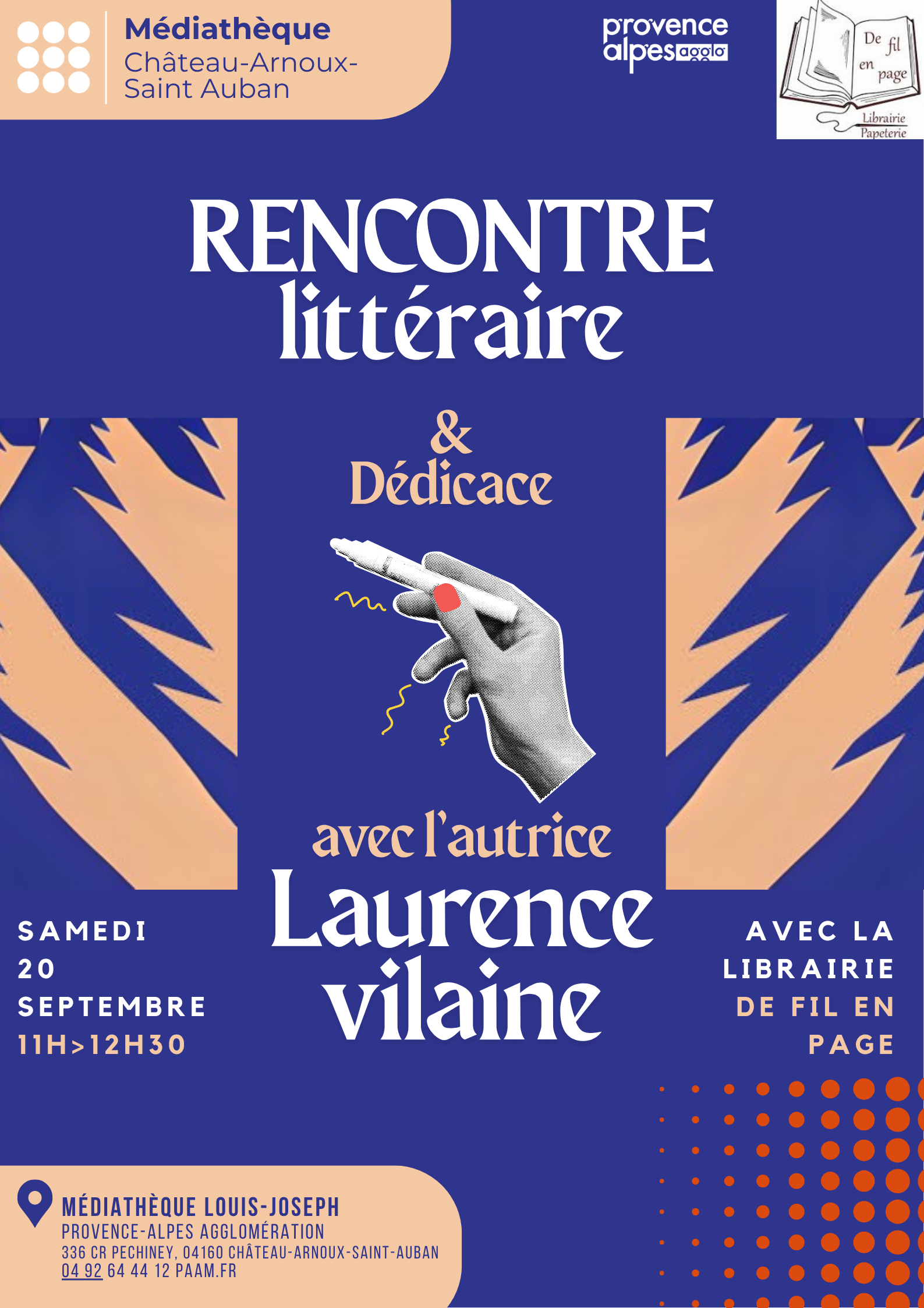 Rencontre littraire avec Laurence Vilaine