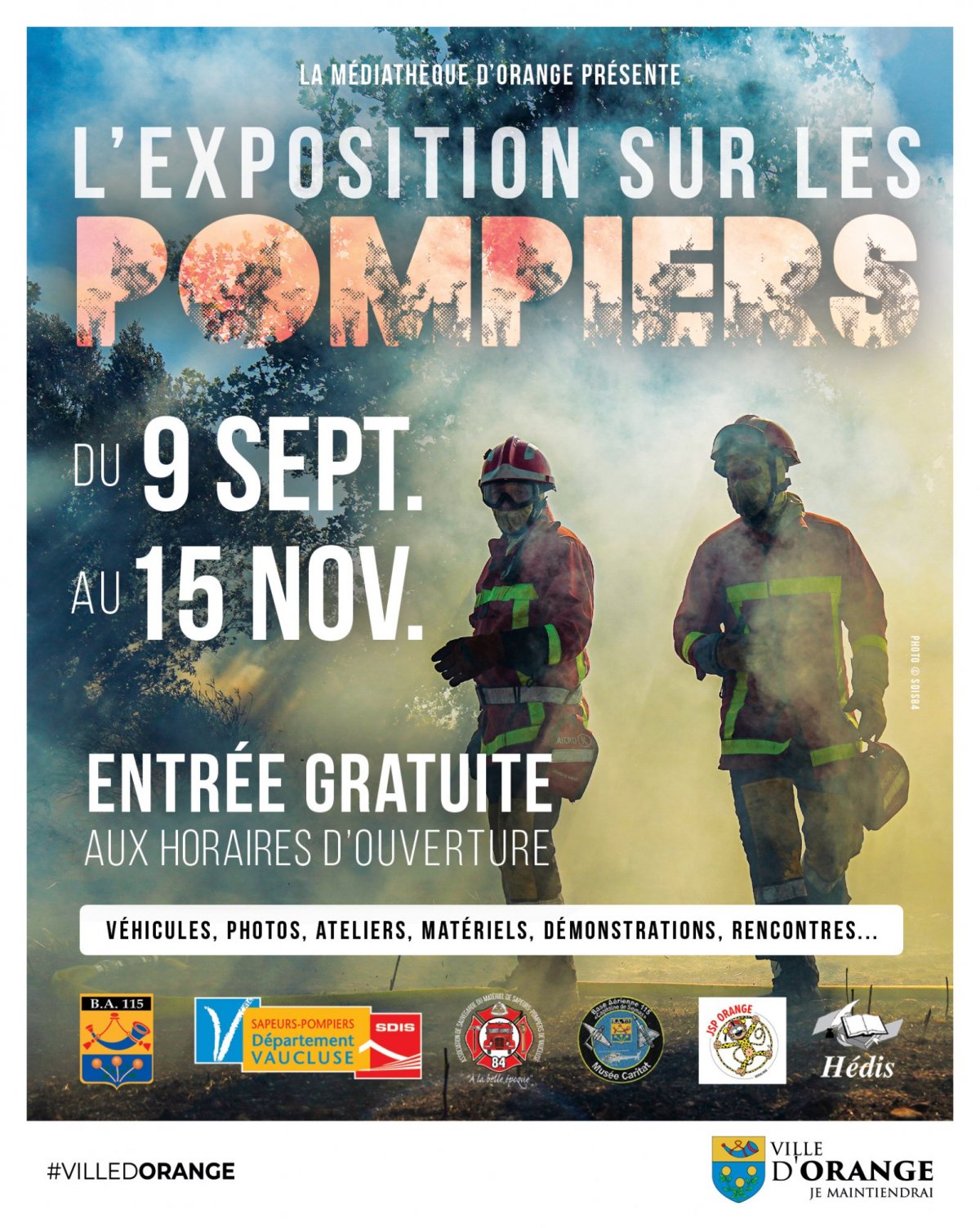 Journes du patrimoine : exposition pompiers  la Mdiathque