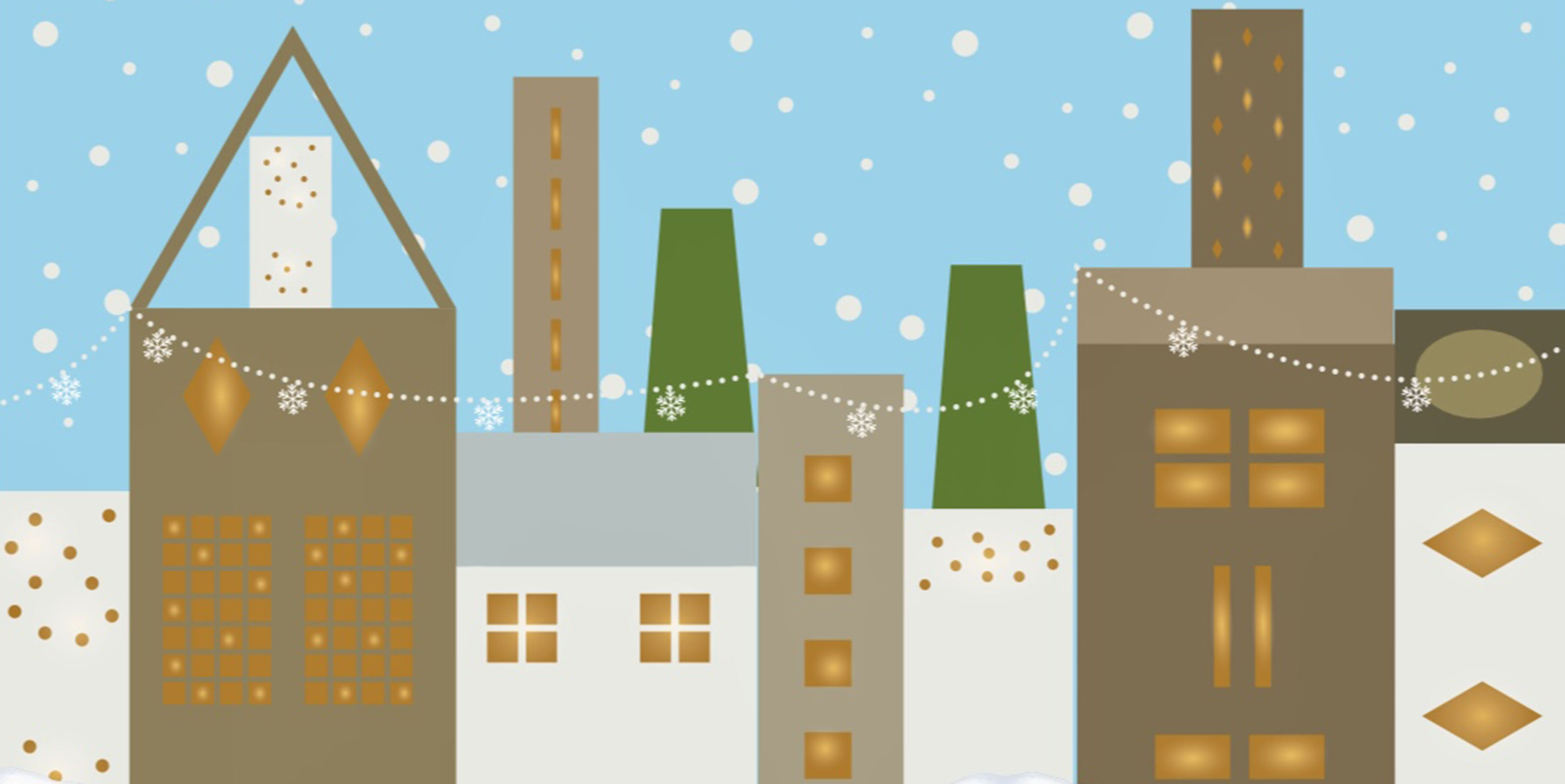 Un village en hiver