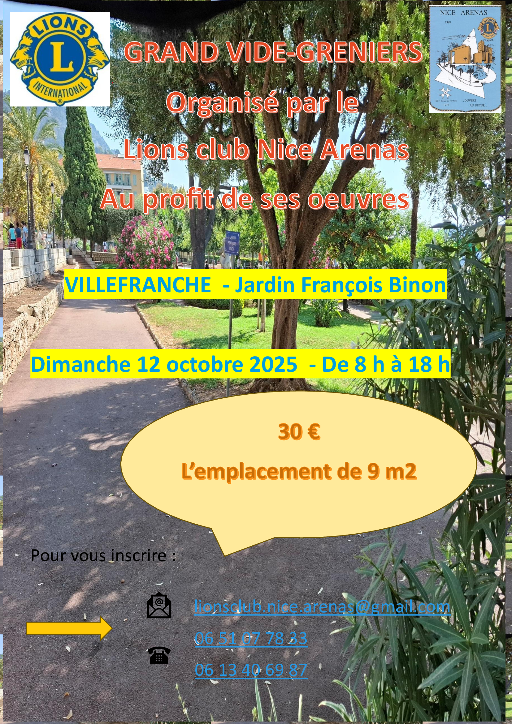 vide-greniers du Lions Club Nice Arenas
