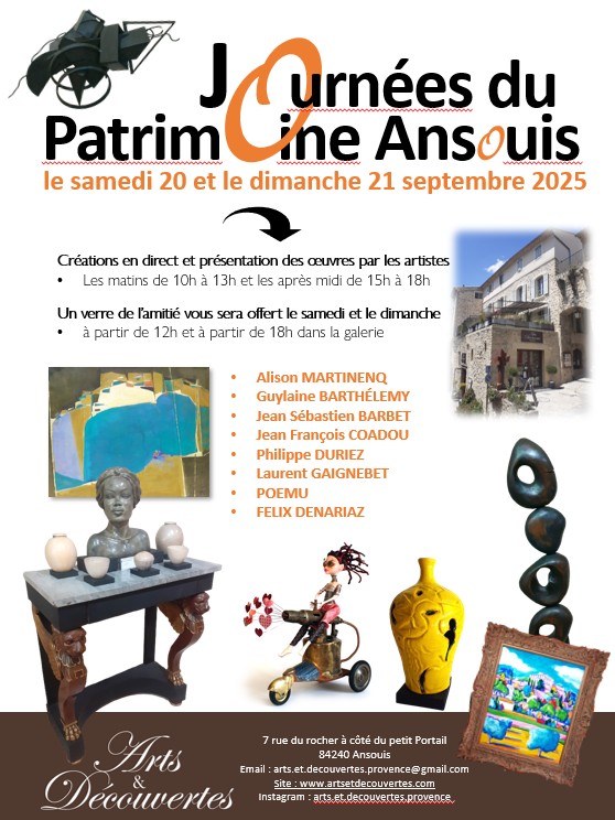 Arts et Dcouvertes au Petit Portail d'Ansouis pour les journes du Patrimoine