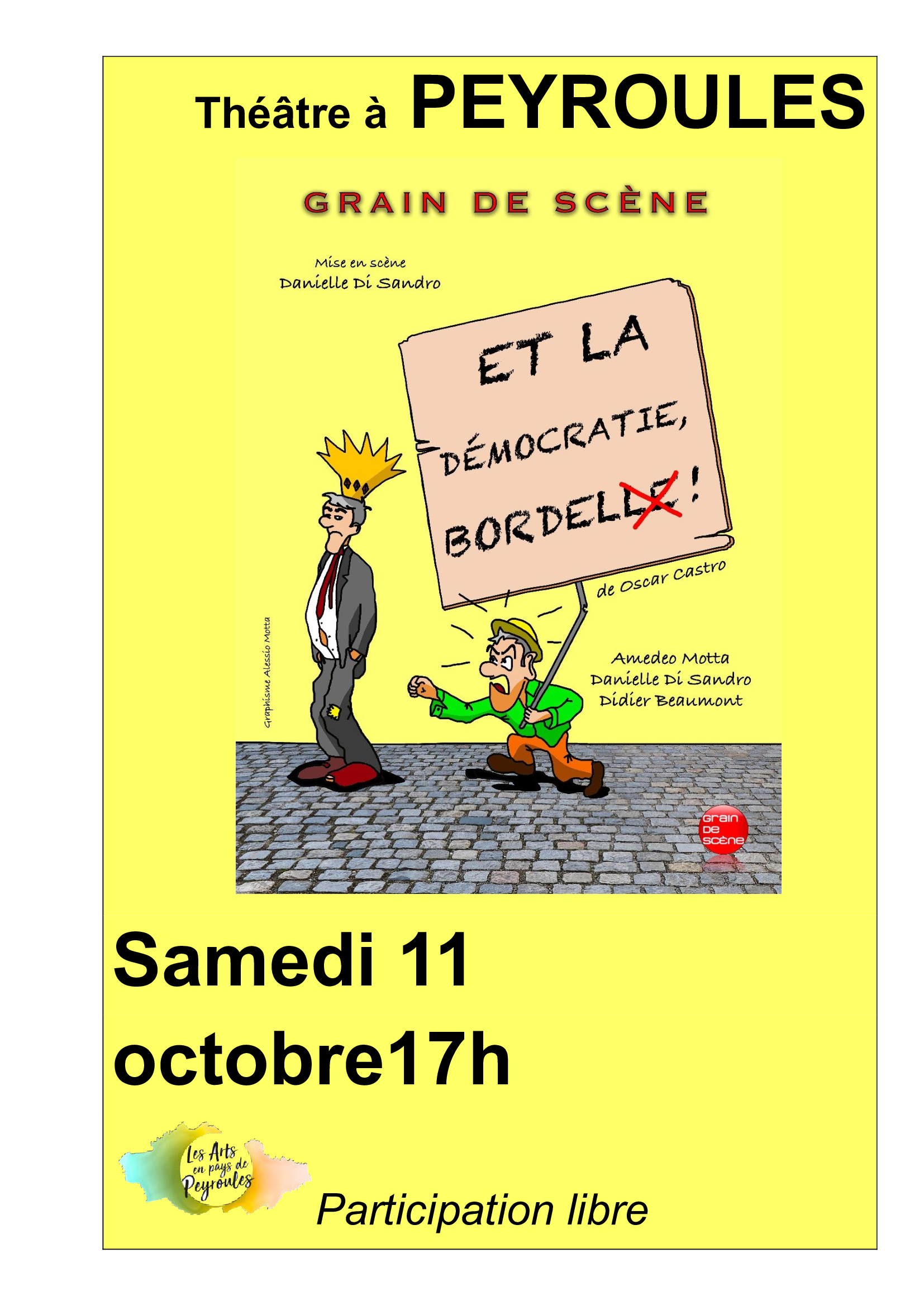 Thtre - Et la dmocratie, bordel !