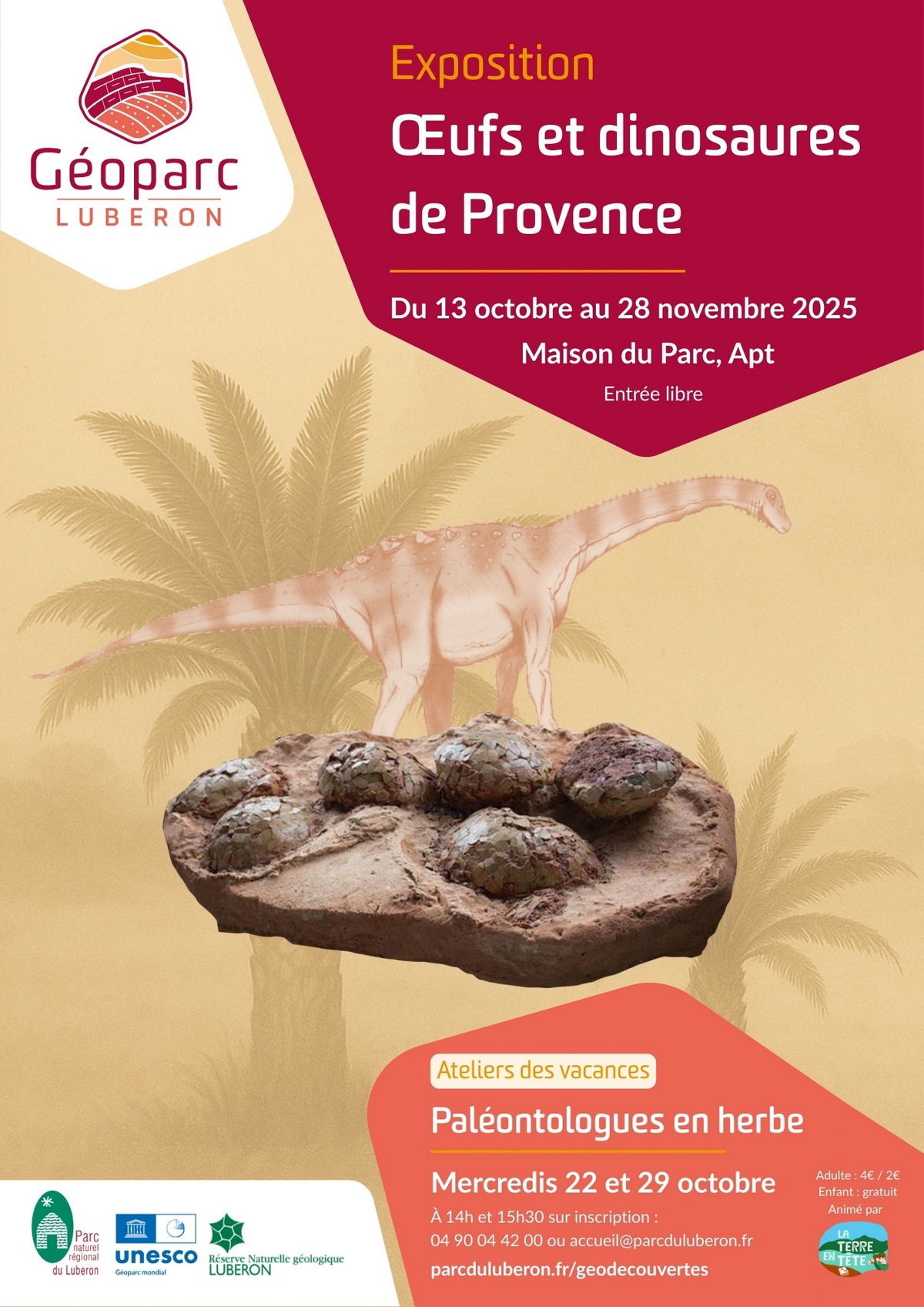 Exposition  ufs et dinosaures de Provence 