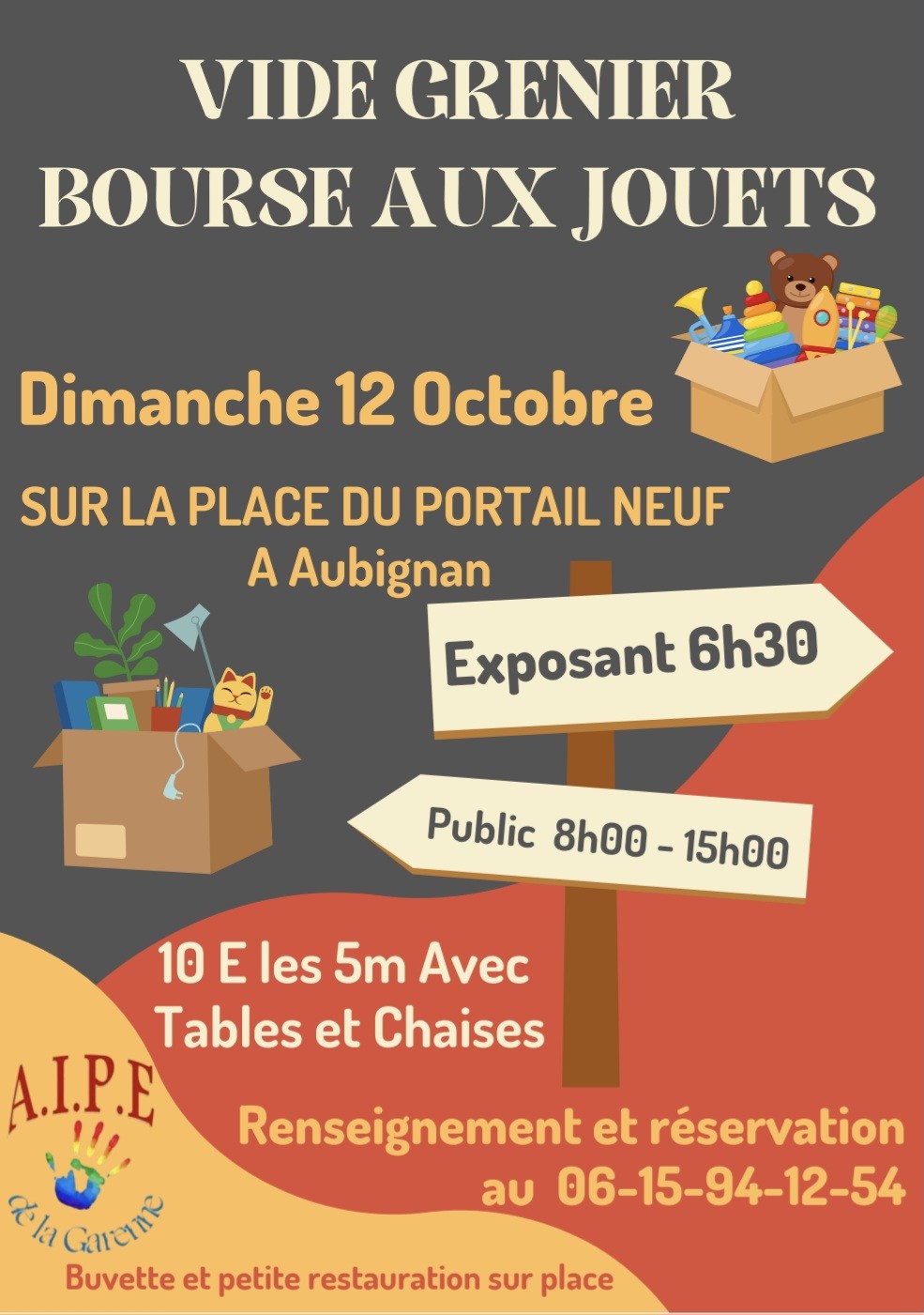 Vide grenier AIPE de la Garenne