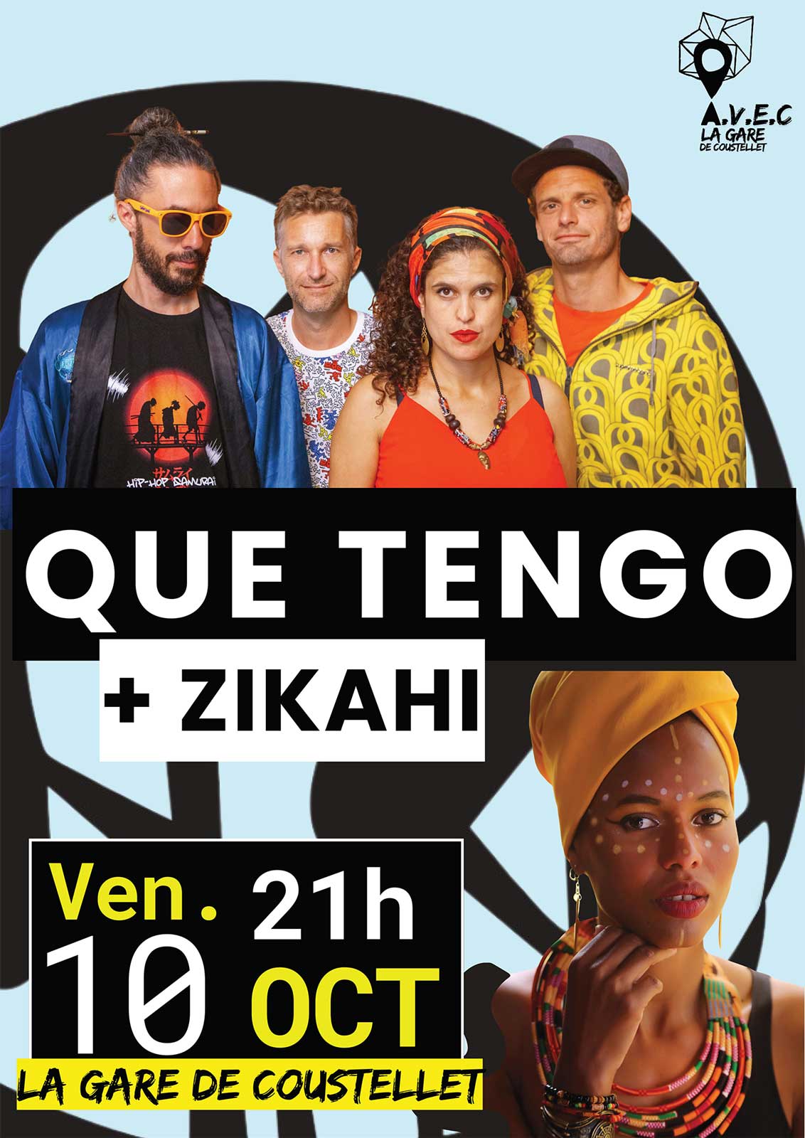 Que Tengo + Zikahi -  la Gare de Coustellet