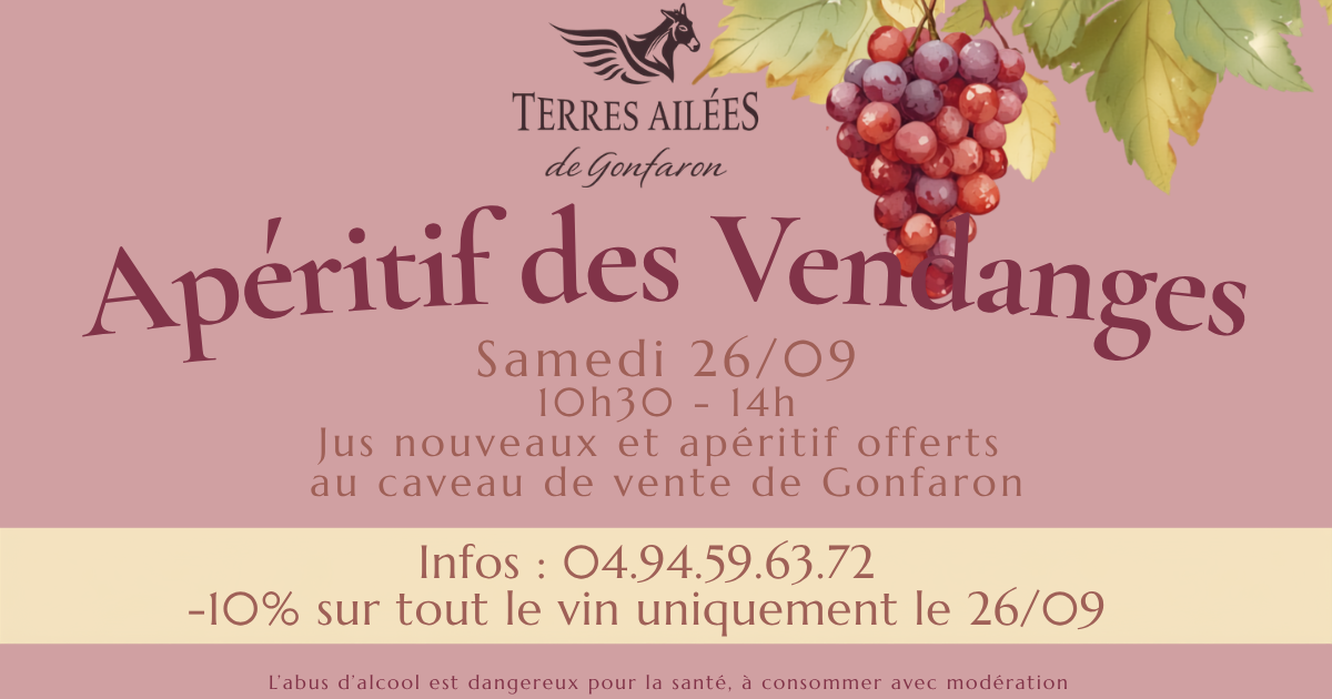 Ap�ritif des vendanges de Terres Ail�es