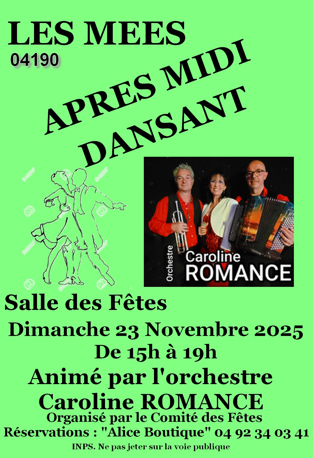 Aprs-midi Dansant avec Caroline Romance