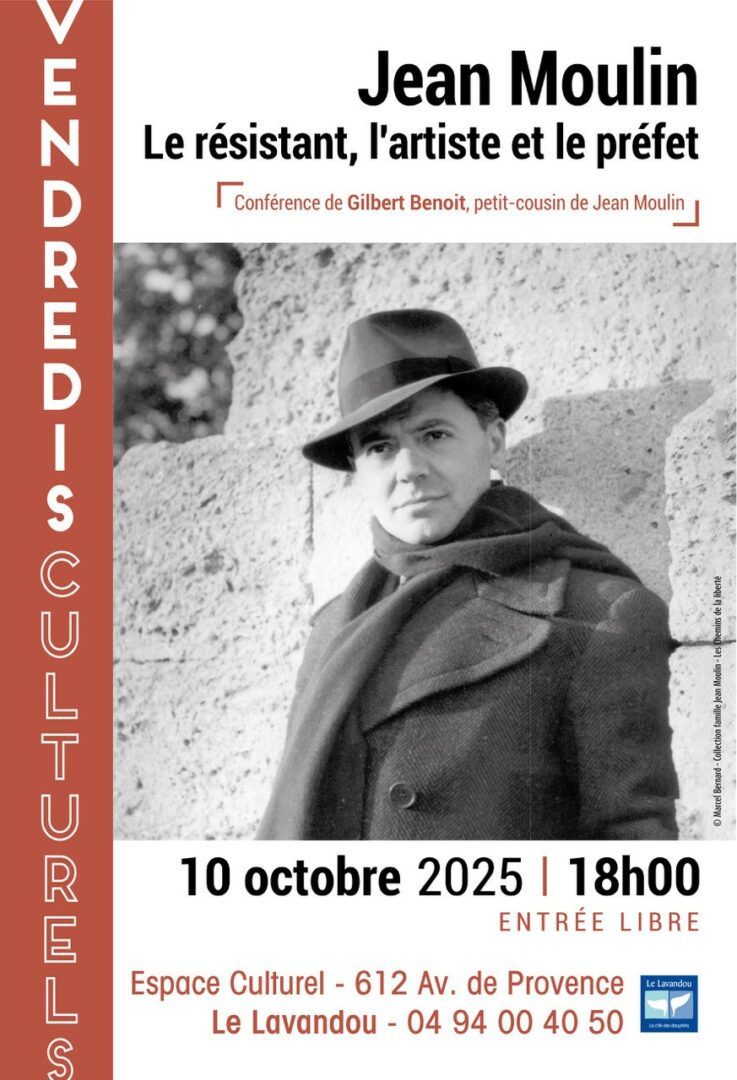 Confrence Vendredis culturels : Jean MOULIN, Le rsistant, l'artiste et le prfet