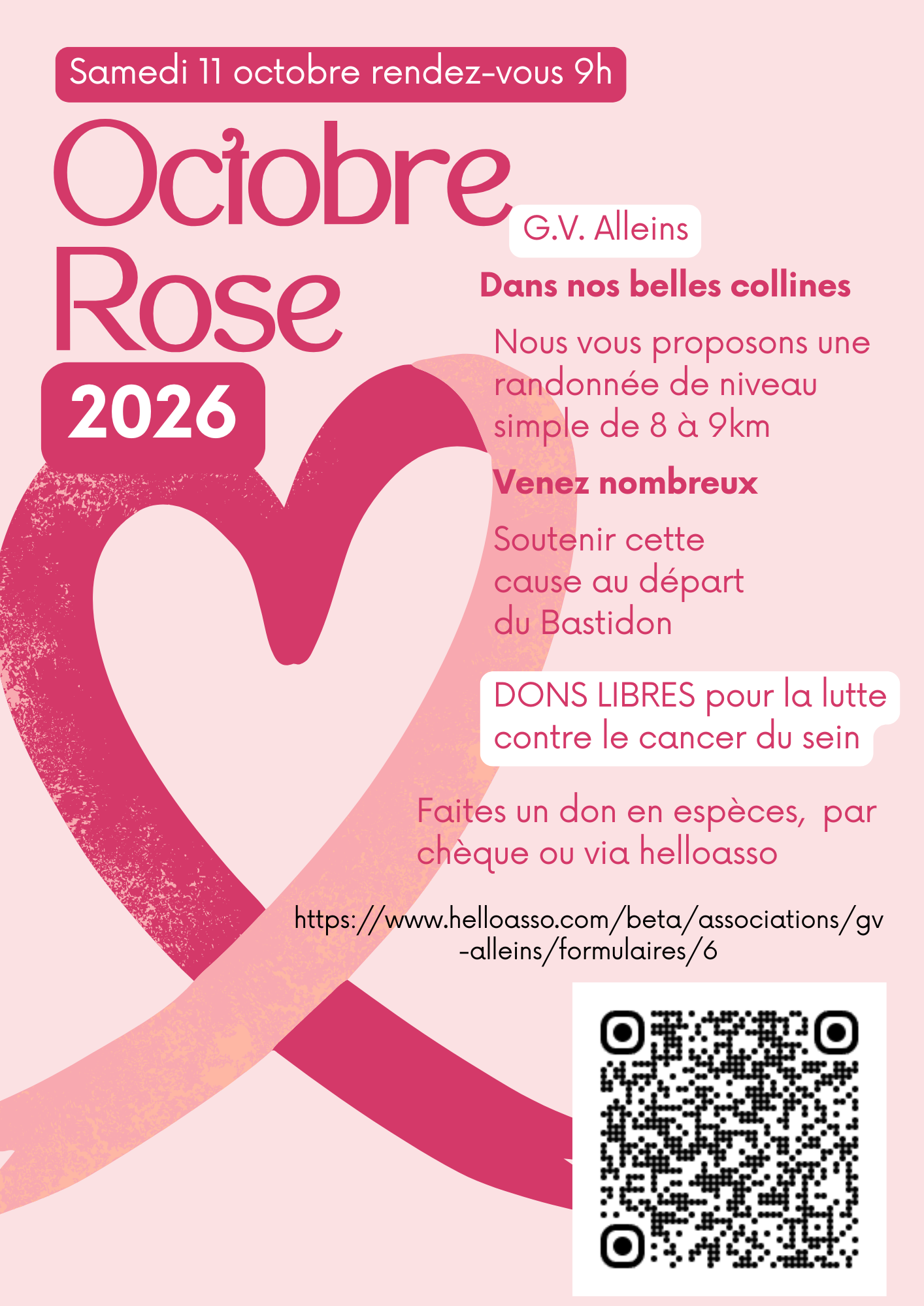Randonne d'Octobre Rose de la Gym volontaire