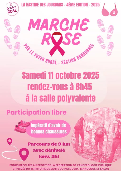 Marche rose  La Bastide des Jourdans