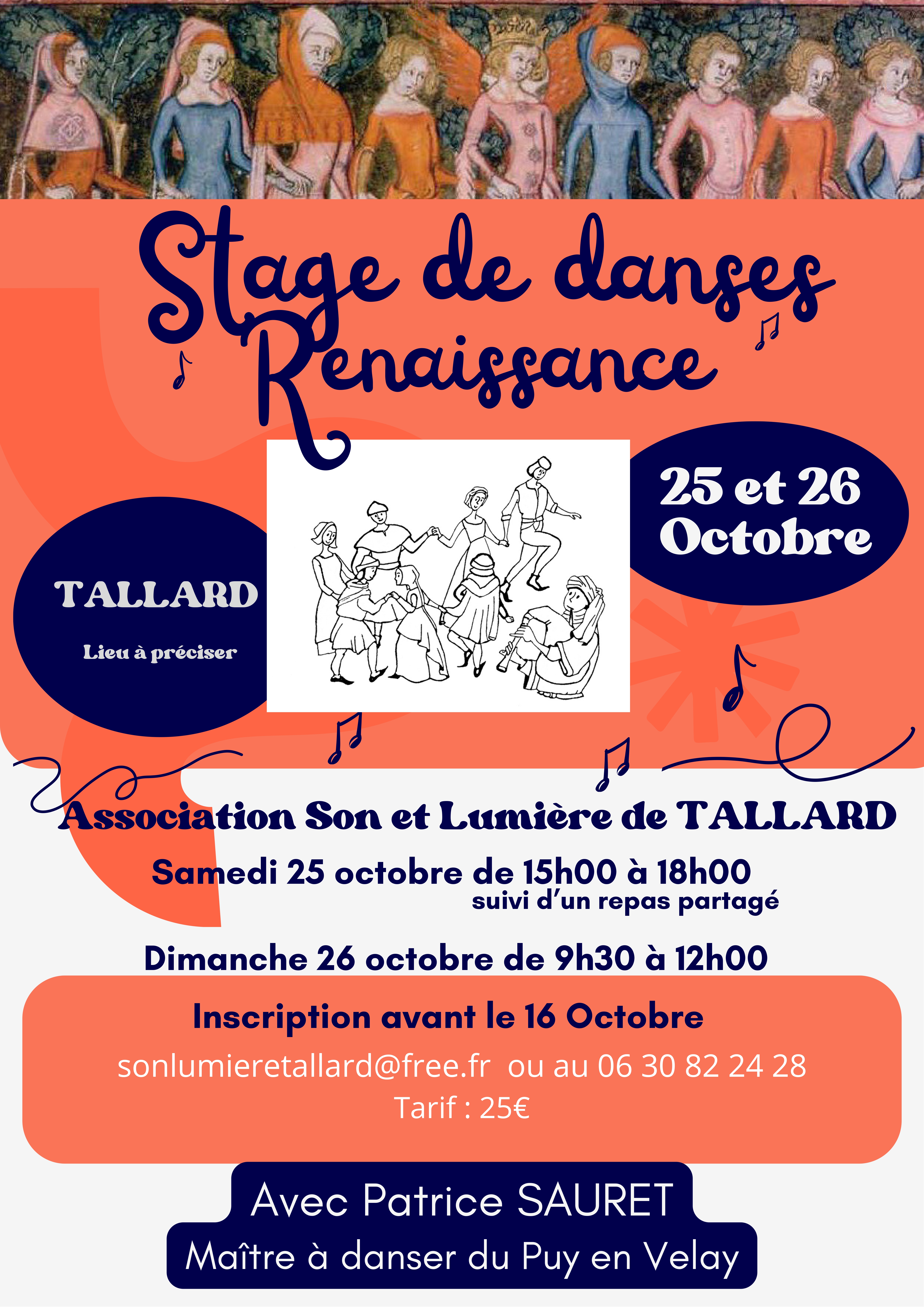 Stage de danse Renaissance