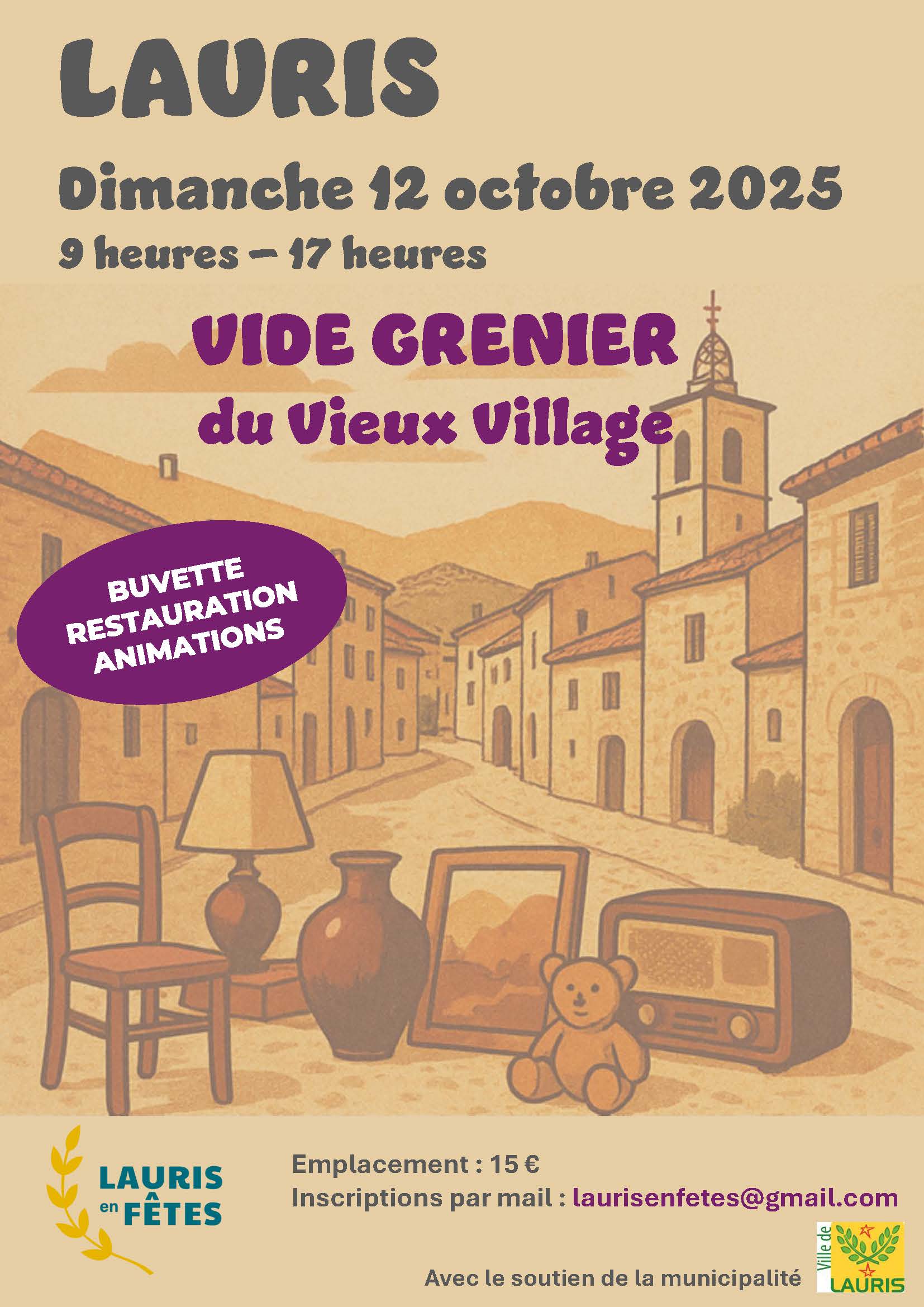 Vide grenier du Vieux village