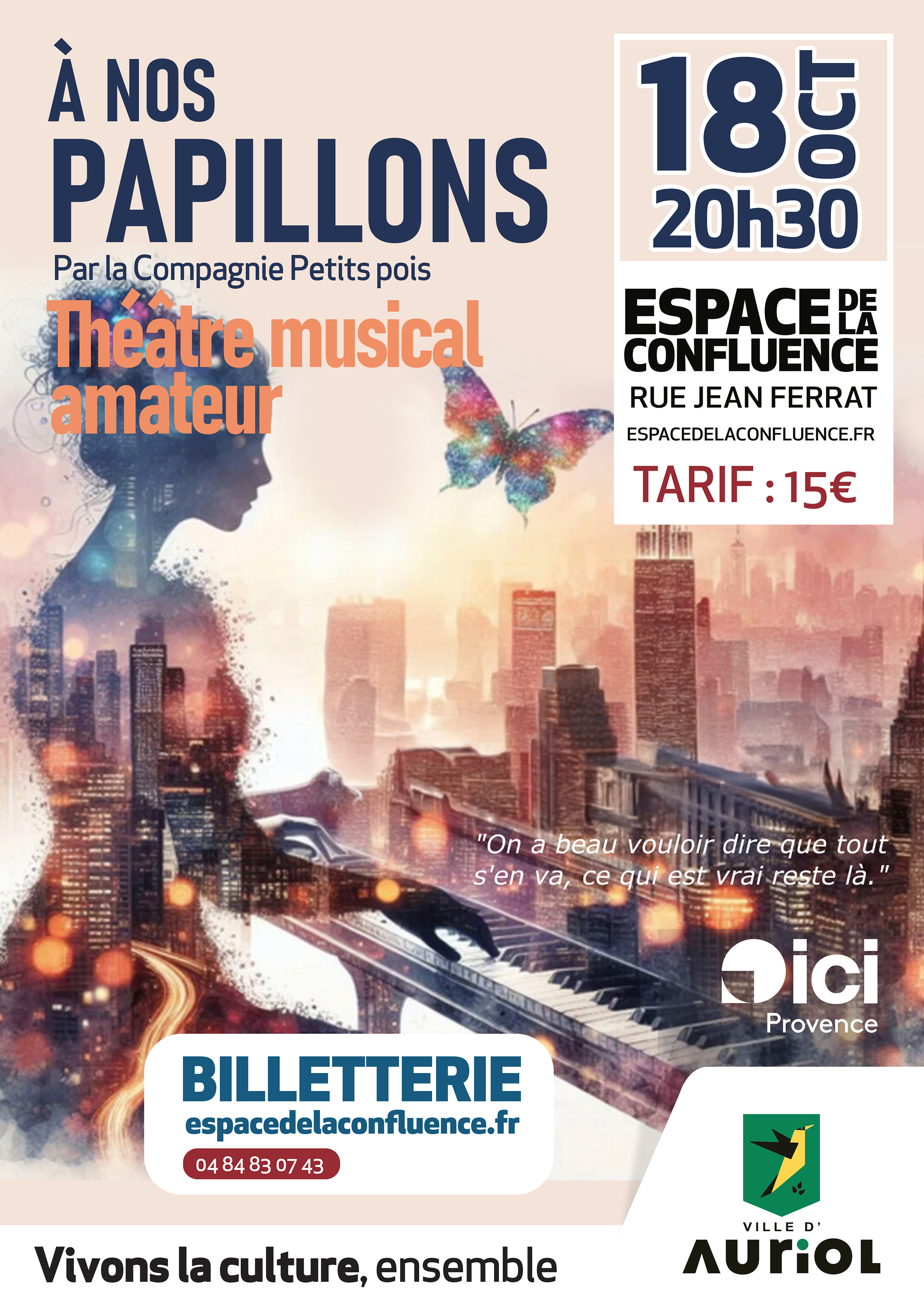 Spectacle musical amateur -  nos papillons